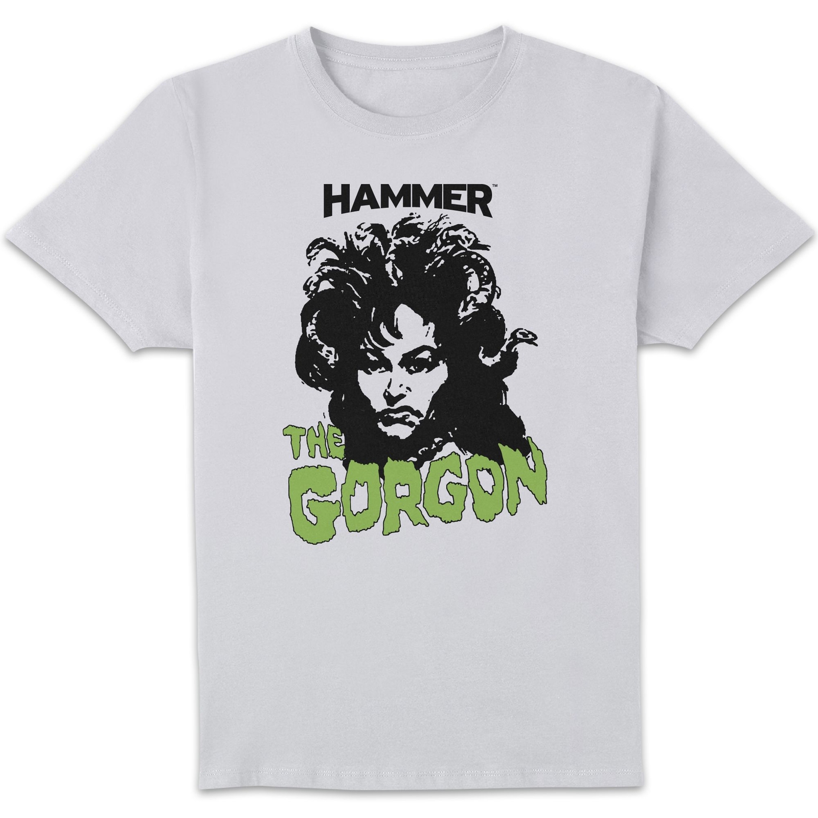 Hammer Horror The Gorgon Men's T-Shirt - White - 3XL