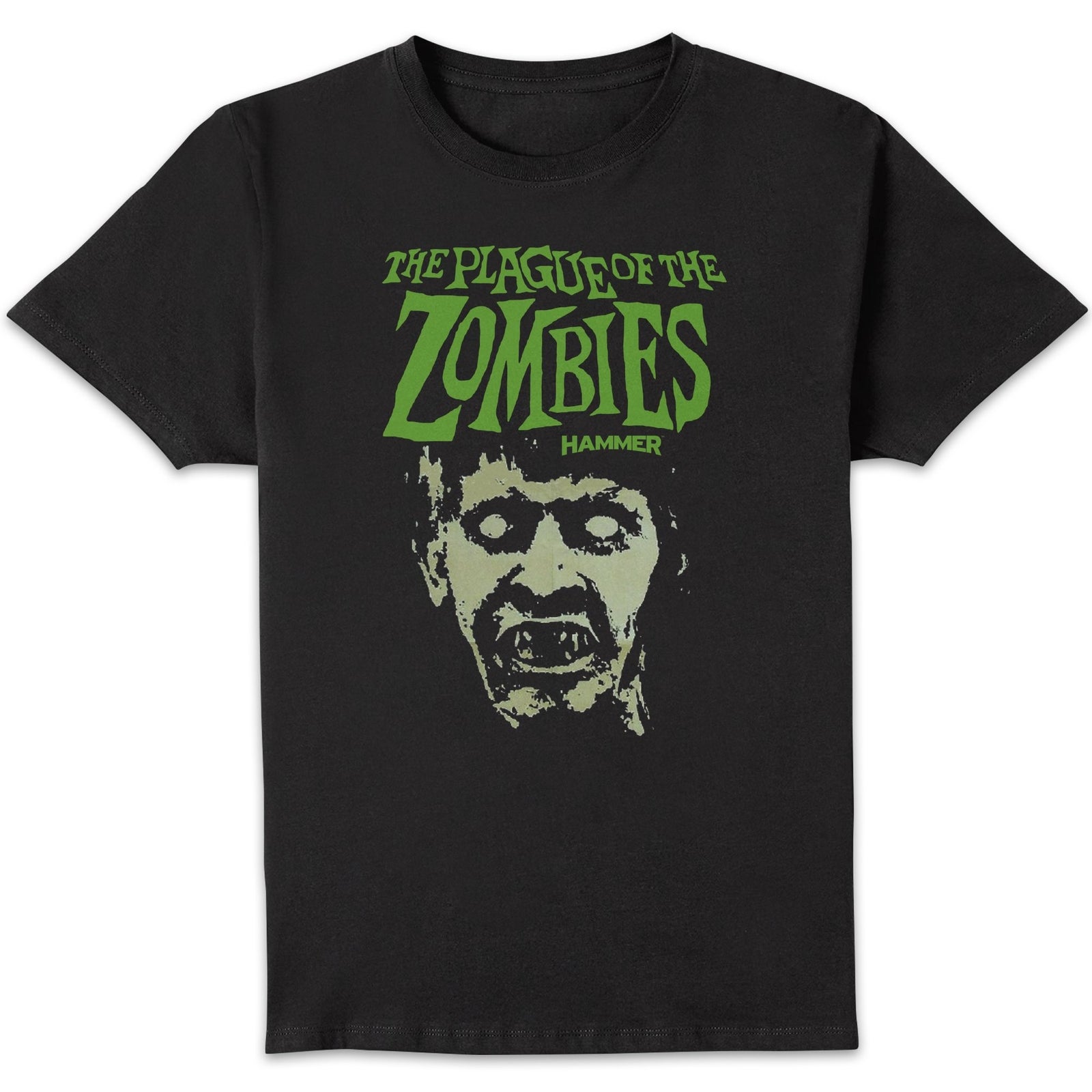 Hammer Horror Plague Of The Zombies Portrait Men's T-Shirt - Black - 3XL