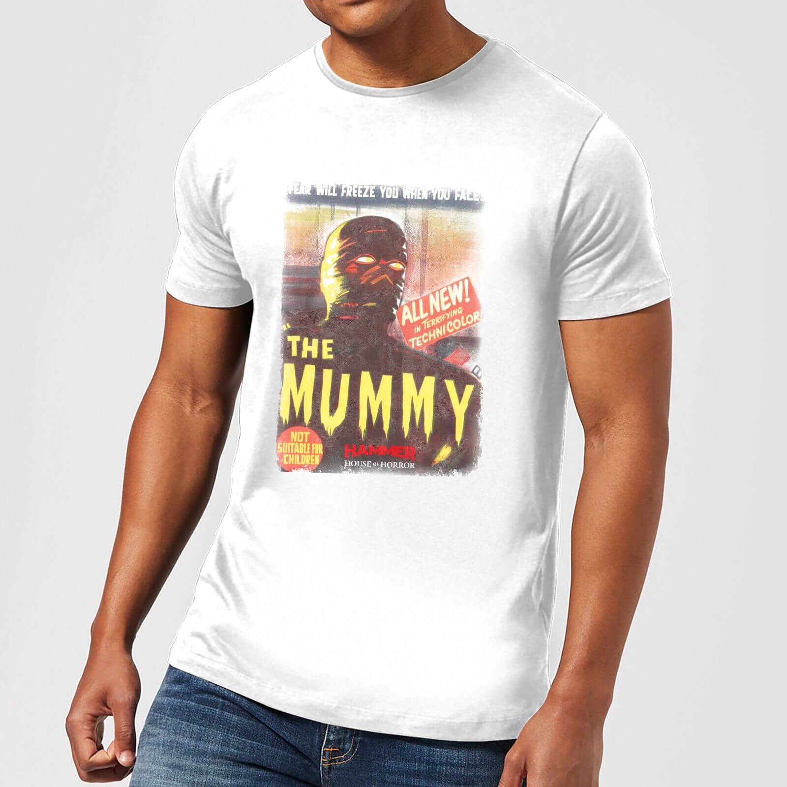 Hammer Horror The Mummy Men's T-Shirt - White - S
