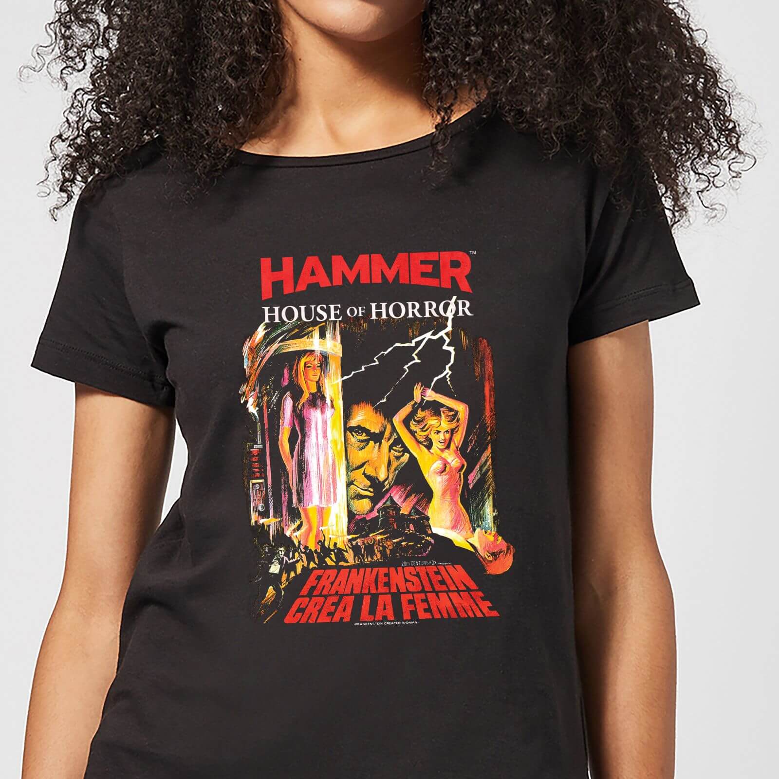 Hammer Horror Frankenstein Crea La Femme Women's T-Shirt - Black - 4XL
