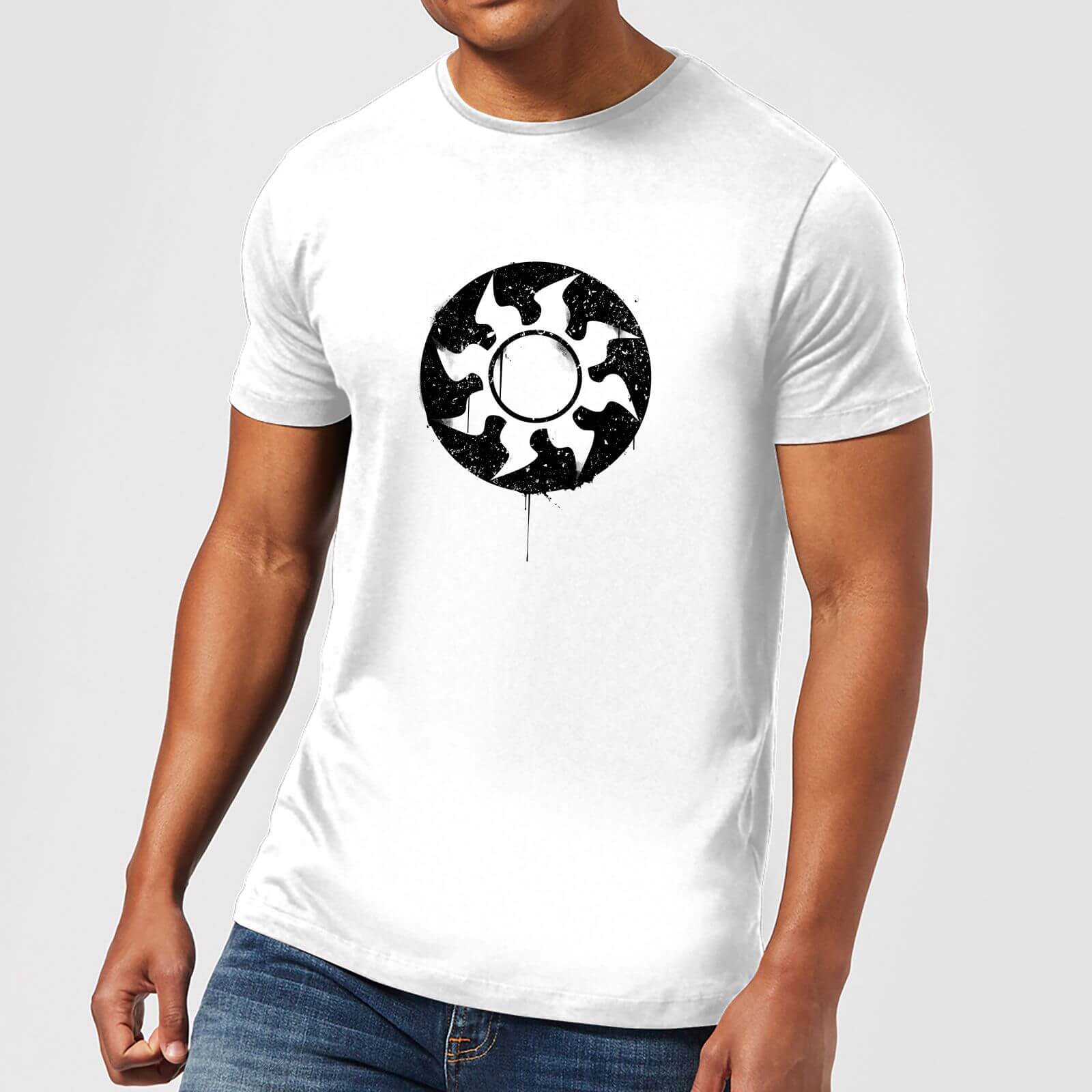 Magic The Gathering White Mana Splatter Men's T-Shirt - White - XXL