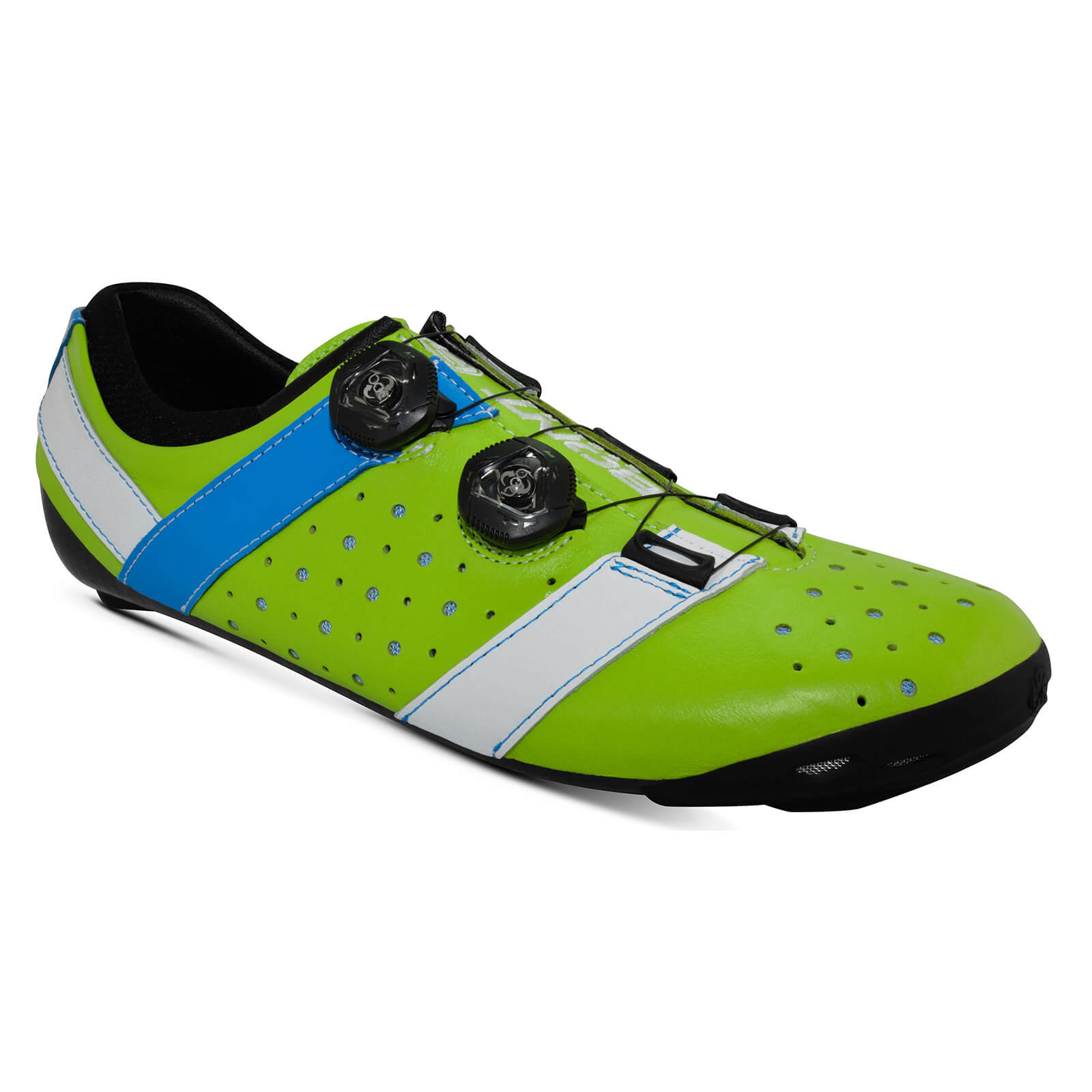Bont Vaypor + Road Shoes - EU 47 - Normal Fit - Green/Blue