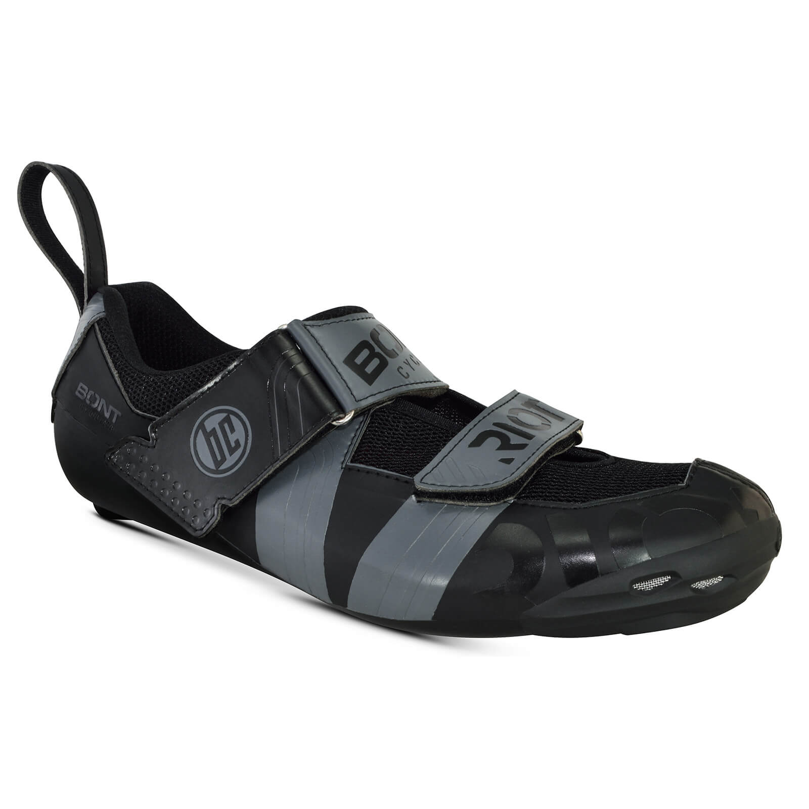 Bont Riot TR+ Road Shoes - EU 40.5 - Black/Grey