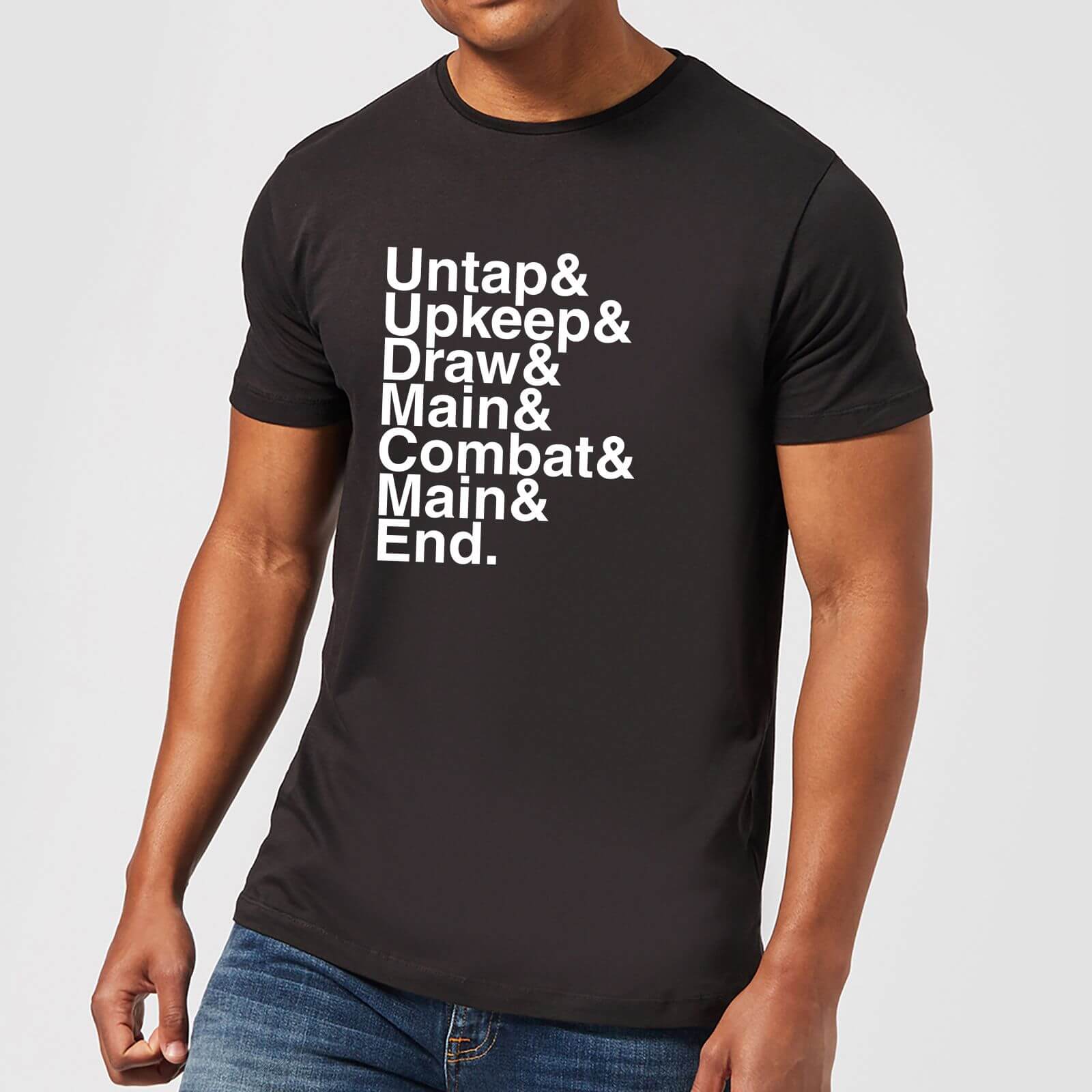 Magic The Gathering Turn Phases Men's T-Shirt - Black - M - Black