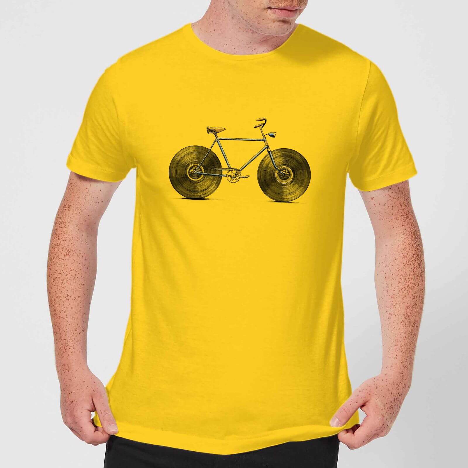 Florent Bodart Velophone Men's T-Shirt - Yellow - S - Yellow