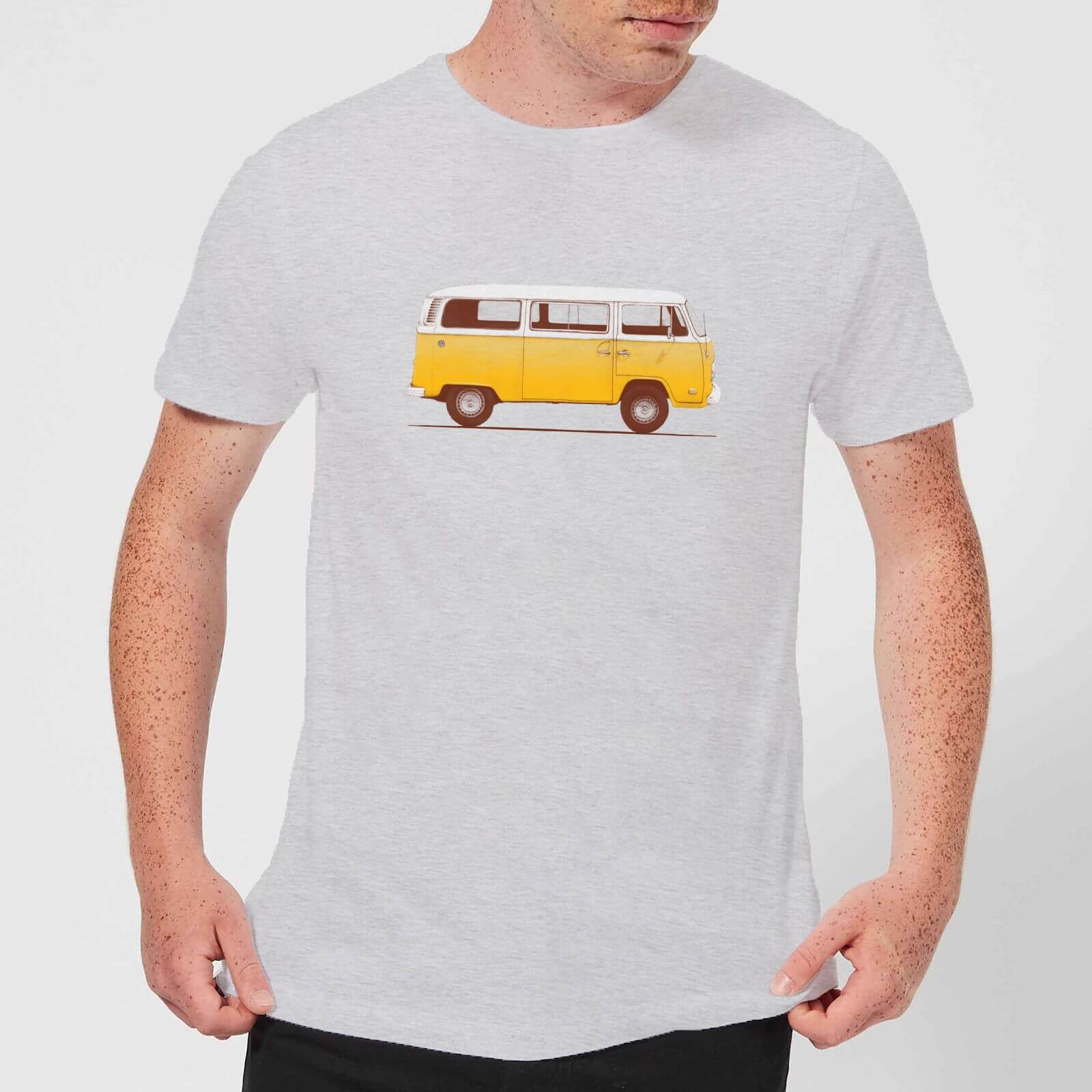 

Florent Bodart Yellow Van Men's T-Shirt - Grey - 5XL - Gris