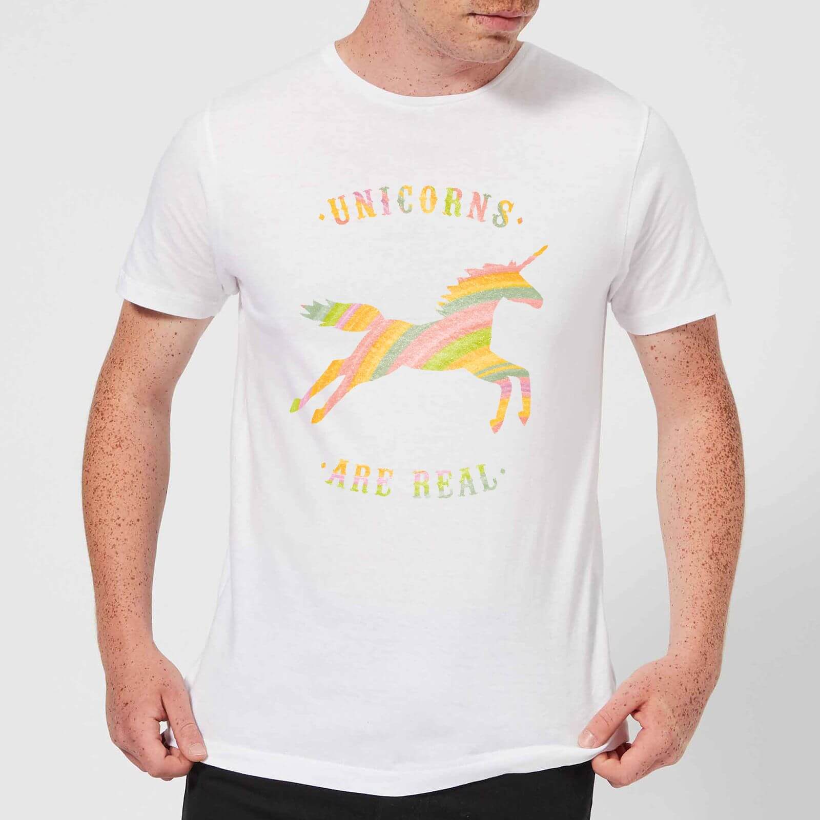 Florent Bodart Unicorns Are Real Men's T-Shirt - White - S
