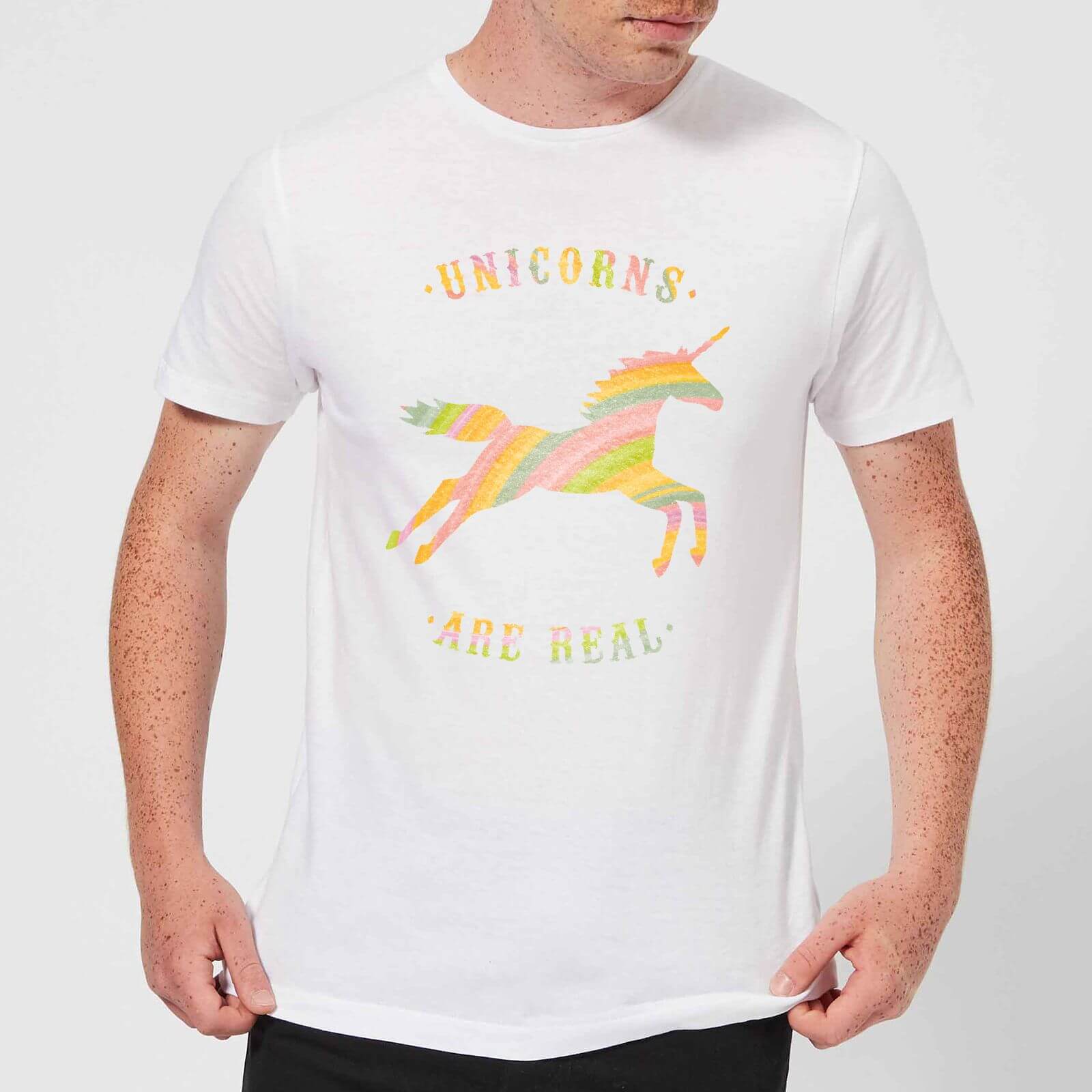 Florent Bodart Unicorns Are Real Men's T-Shirt - White - 5XL