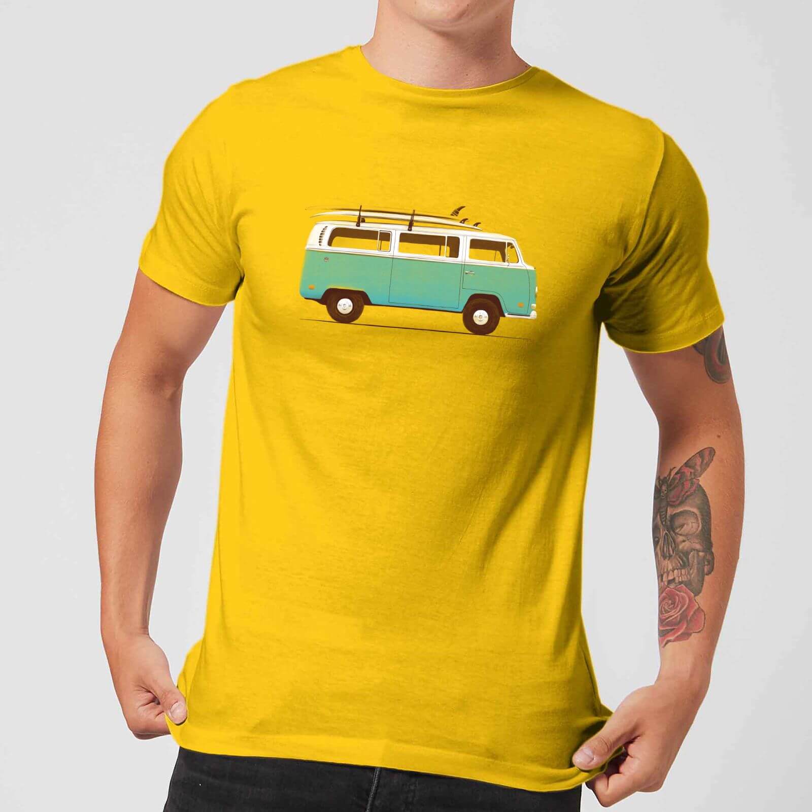 Florent Bodart Blue Van Men's T-Shirt - Yellow - S - Yellow