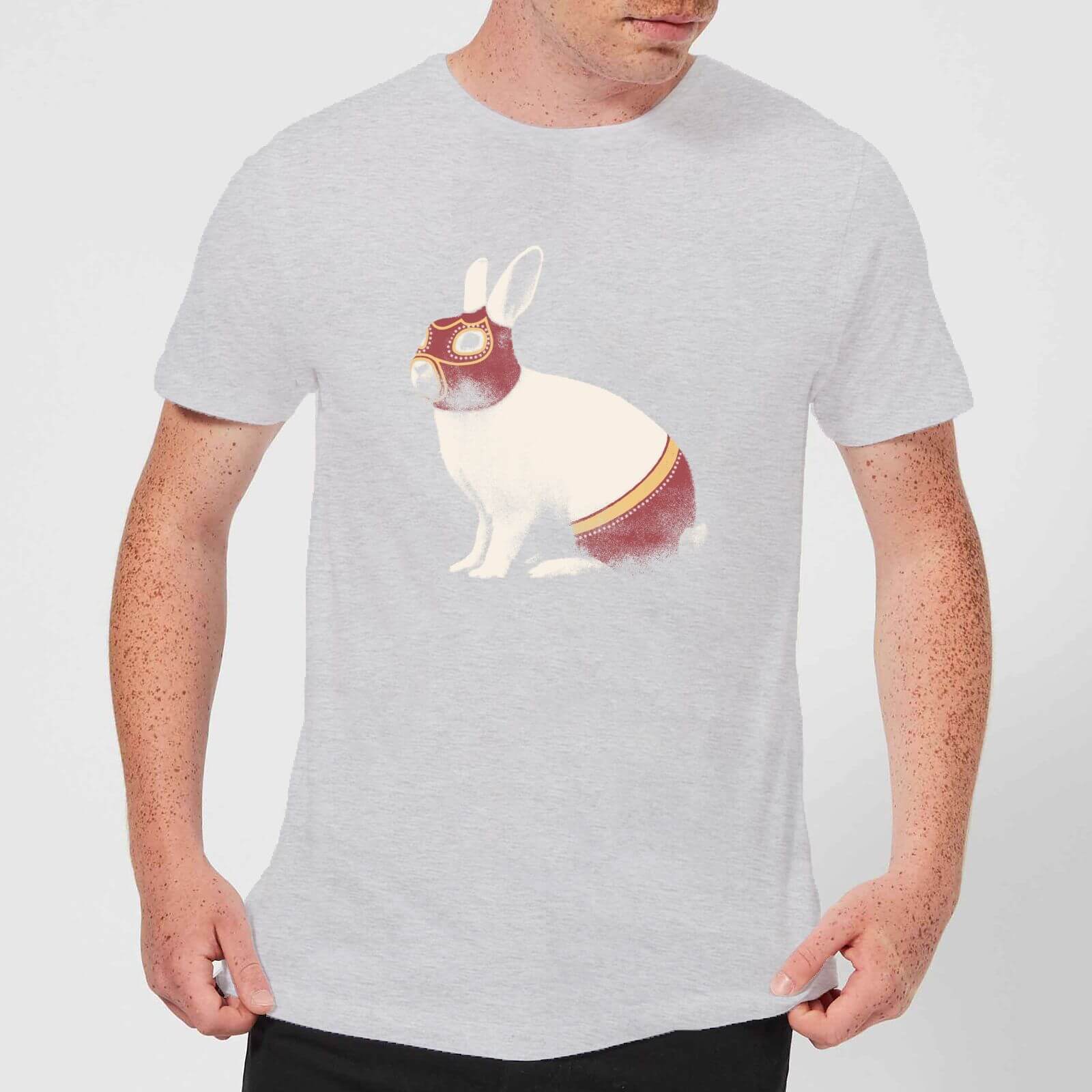 Florent Bodart Lapin Catcheur Men's T-Shirt - Grey - S - Grey