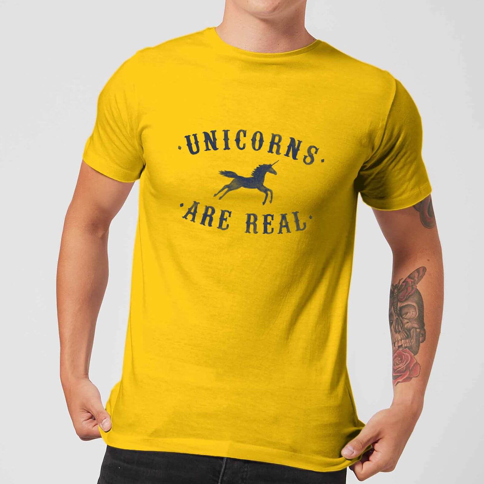 Florent Bodart Unicorns Are Real Men's T-Shirt - Yellow - S - Yellow