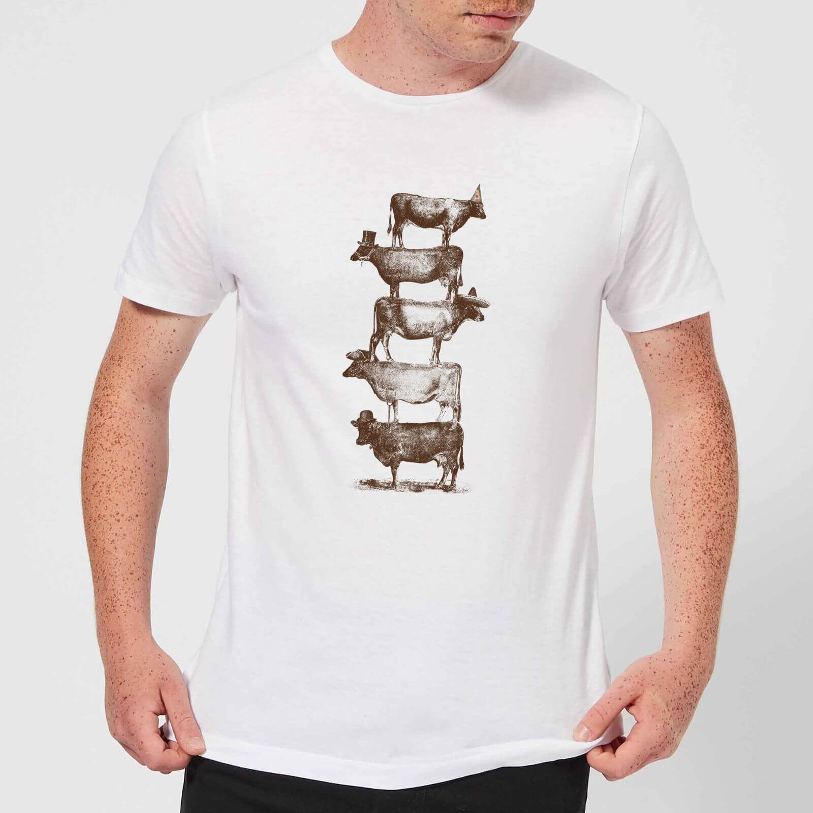 

Florent Bodart Cow Cow Nuts Men's T-Shirt - White - 5XL - Bianco