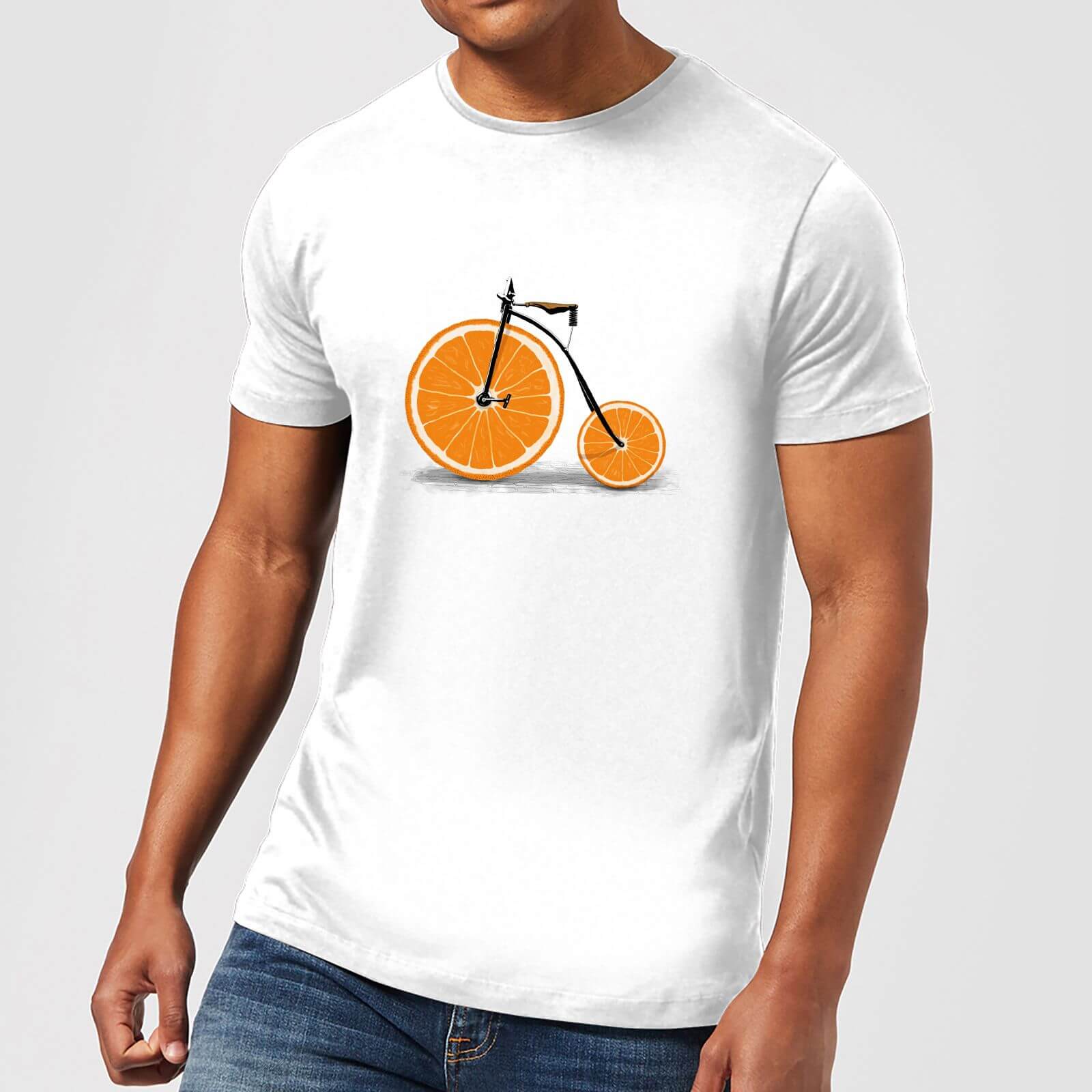 Florent Bodart Citrus Men's T-Shirt - White - 5XL - White