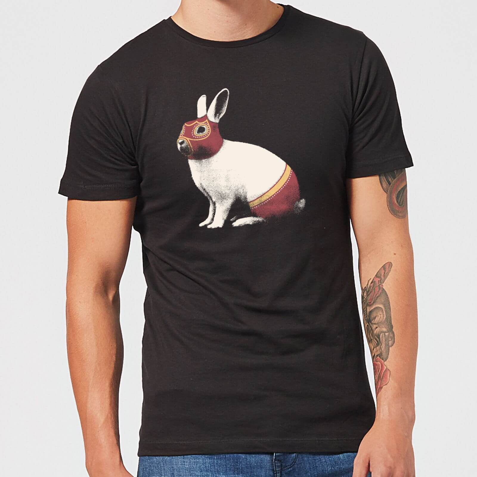 Florent Bodart Lapin Catcheur Men's T-Shirt - Black - S - Black