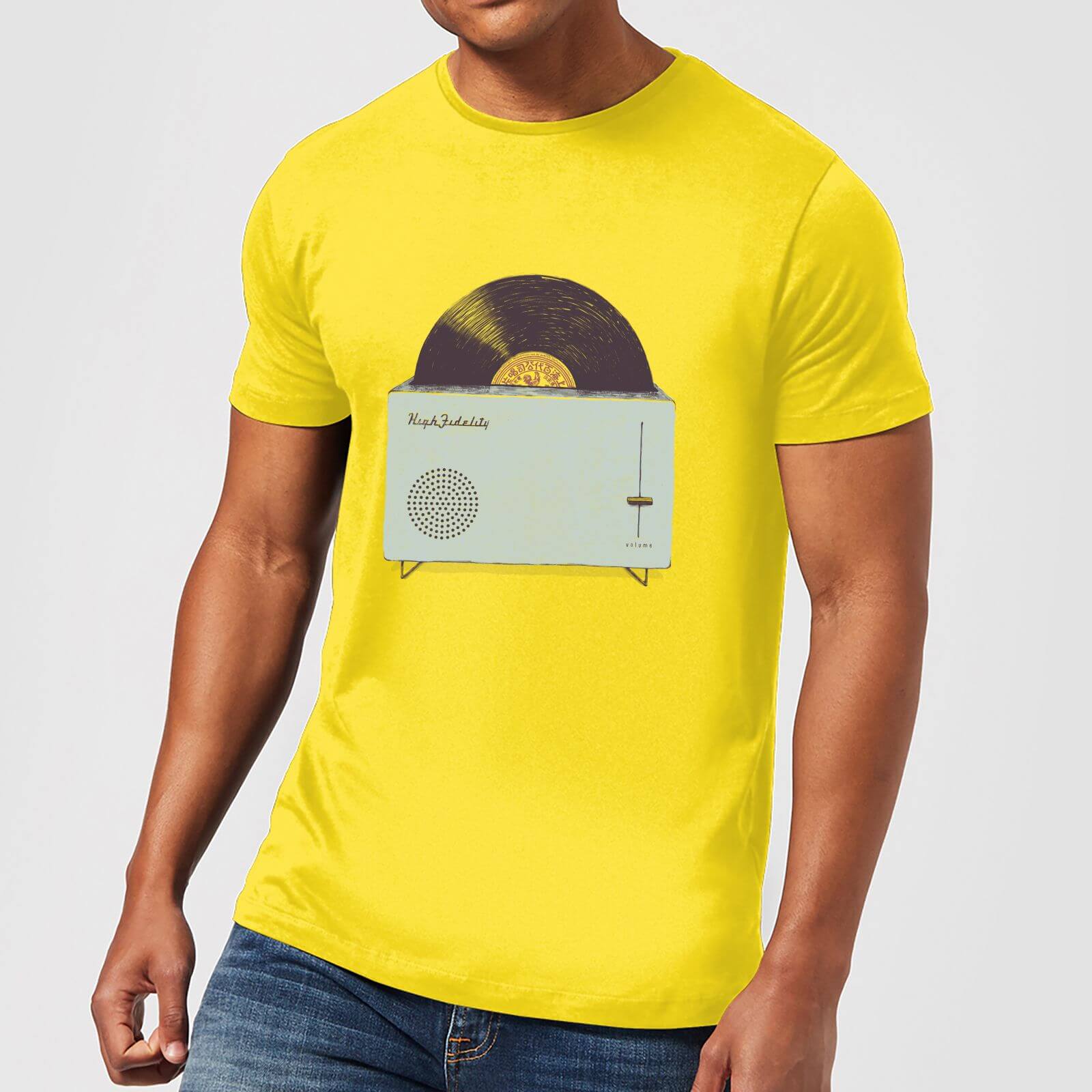 Florent Bodart High Fidelity Men's T-Shirt - Yellow - S - Yellow