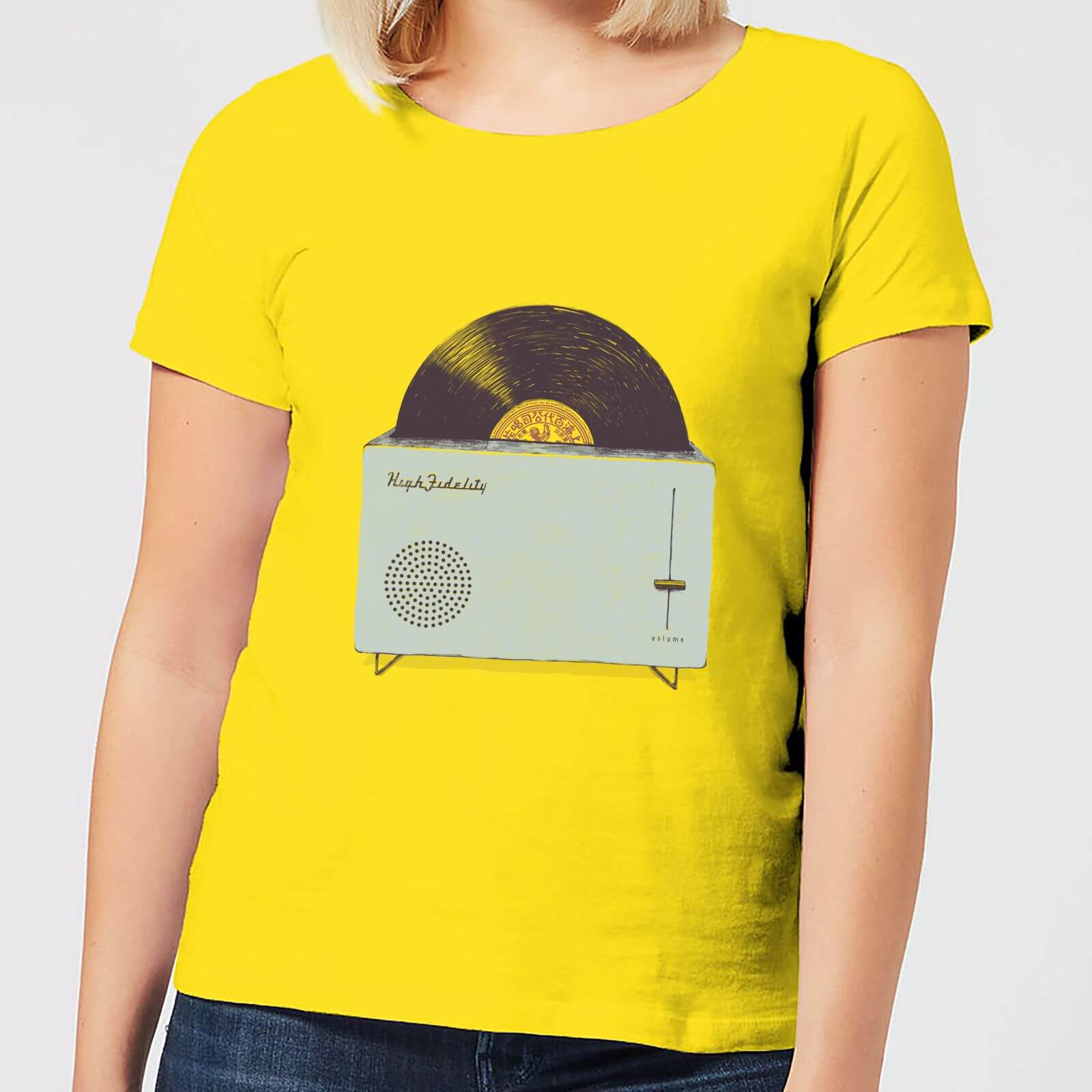 Florent Bodart High Fidelity Women's T-Shirt - Yellow - S - Yellow