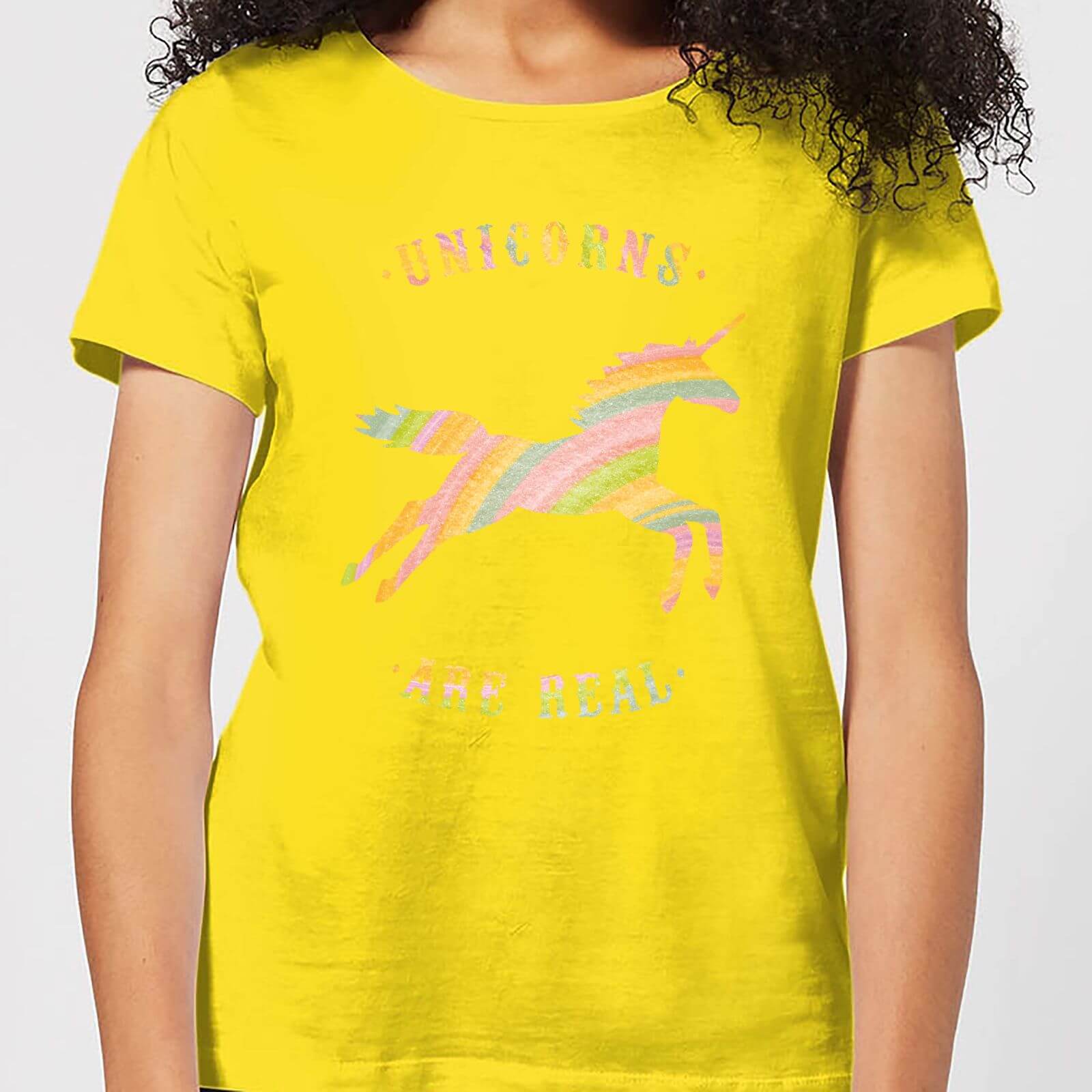 Florent Bodart Unicorns Are Real Women's T-Shirt - Yellow - S - Yellow