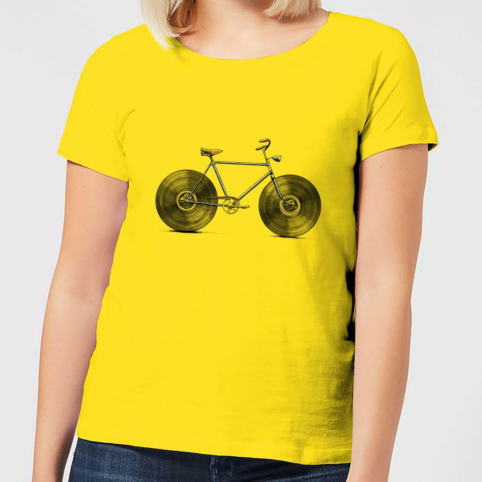 Florent Bodart Velophone Women's T-Shirt - Yellow - S - Yellow