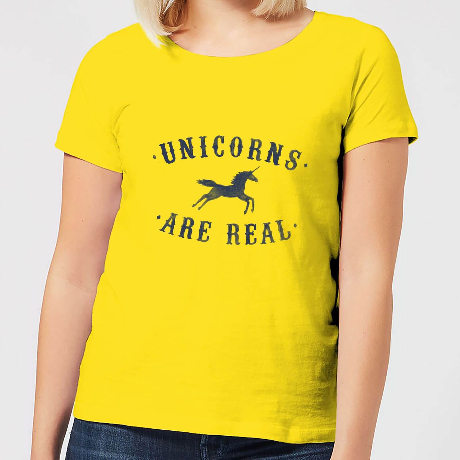 Florent Bodart Unicorns Are Real Women's T-Shirt - Yellow - S - Yellow