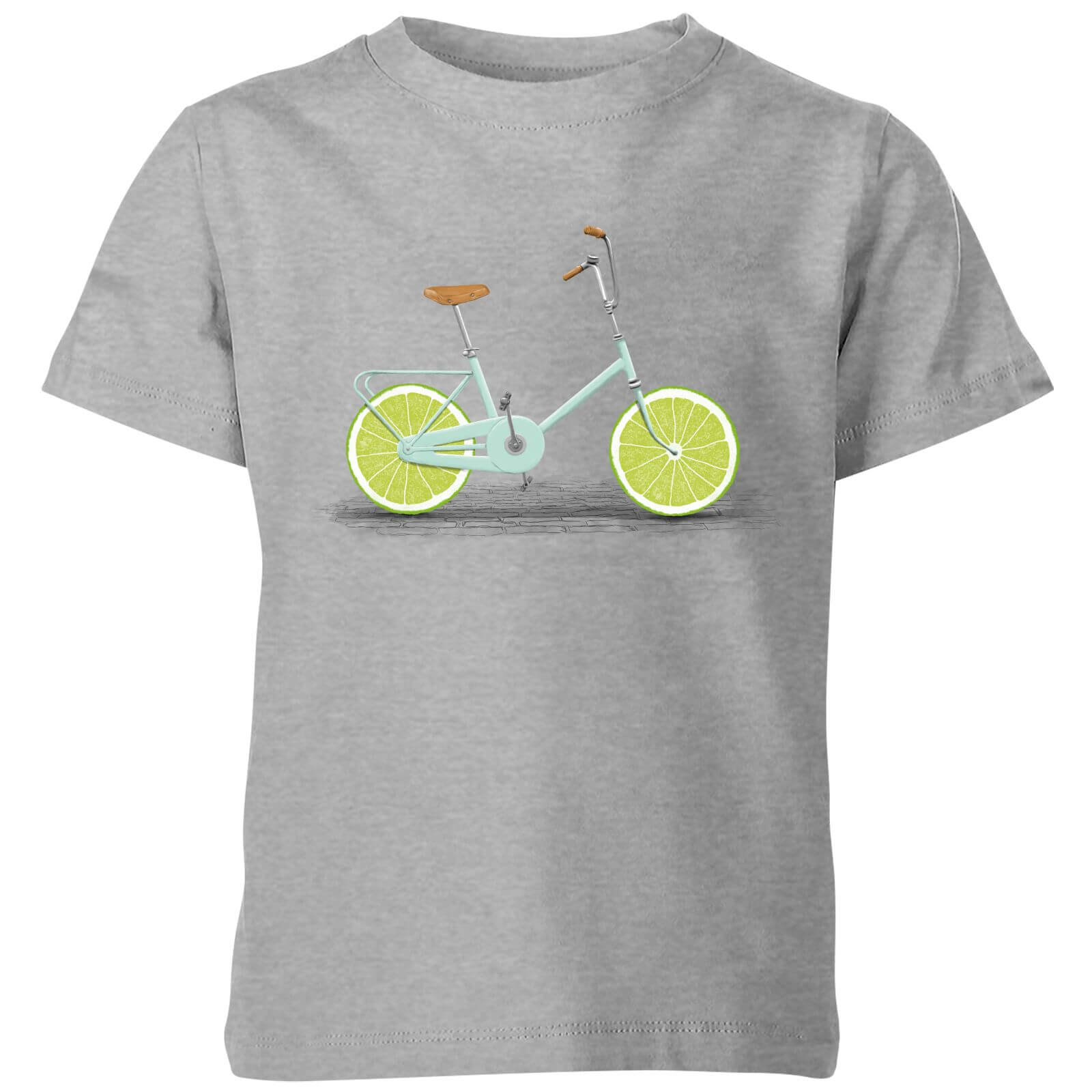 Florent Bodart Citrus Lime Kids' T-Shirt - Grey - 3-4 Years - Grey