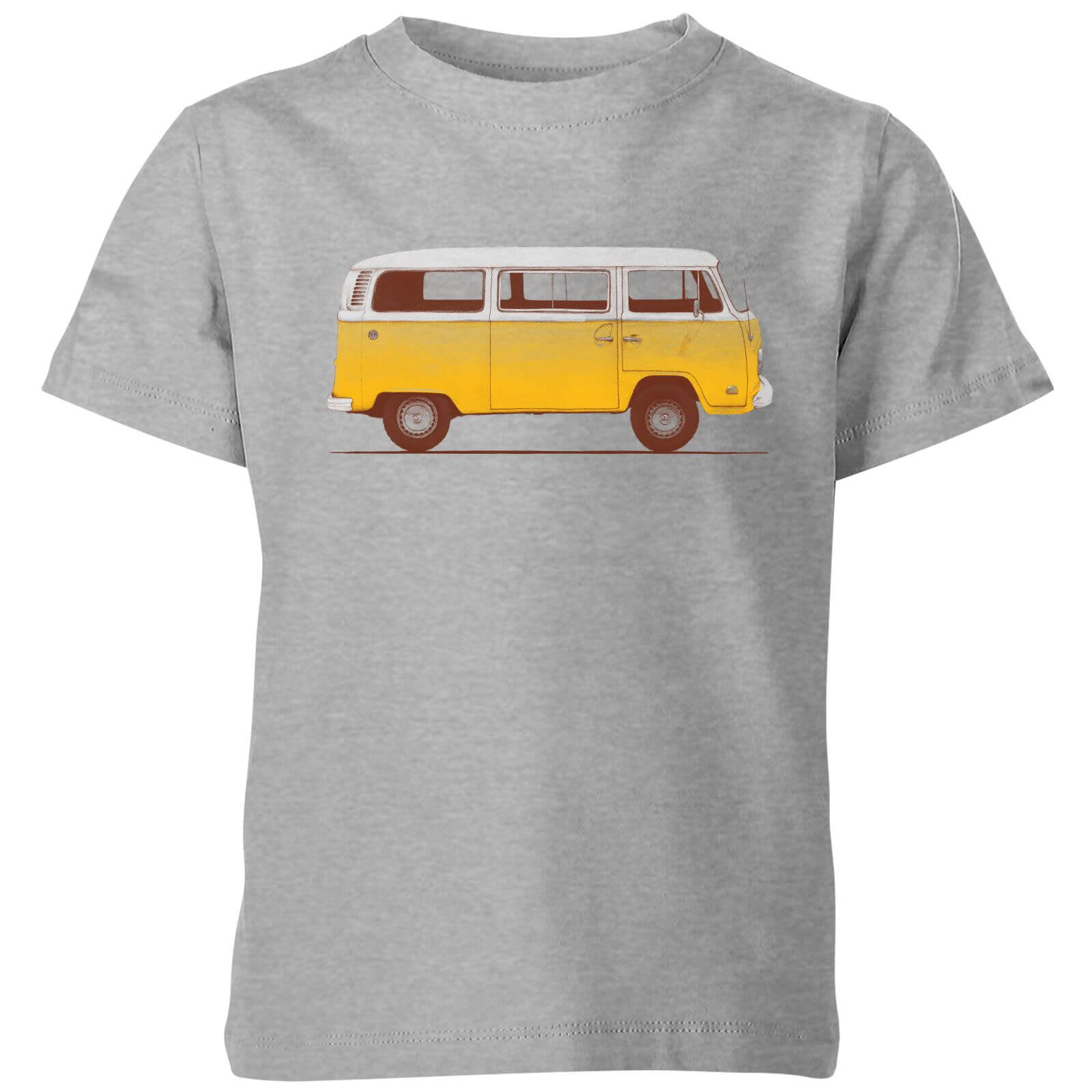 Florent Bodart Yellow Van Kids' T-Shirt - Grey - 3-4 Years - Grey
