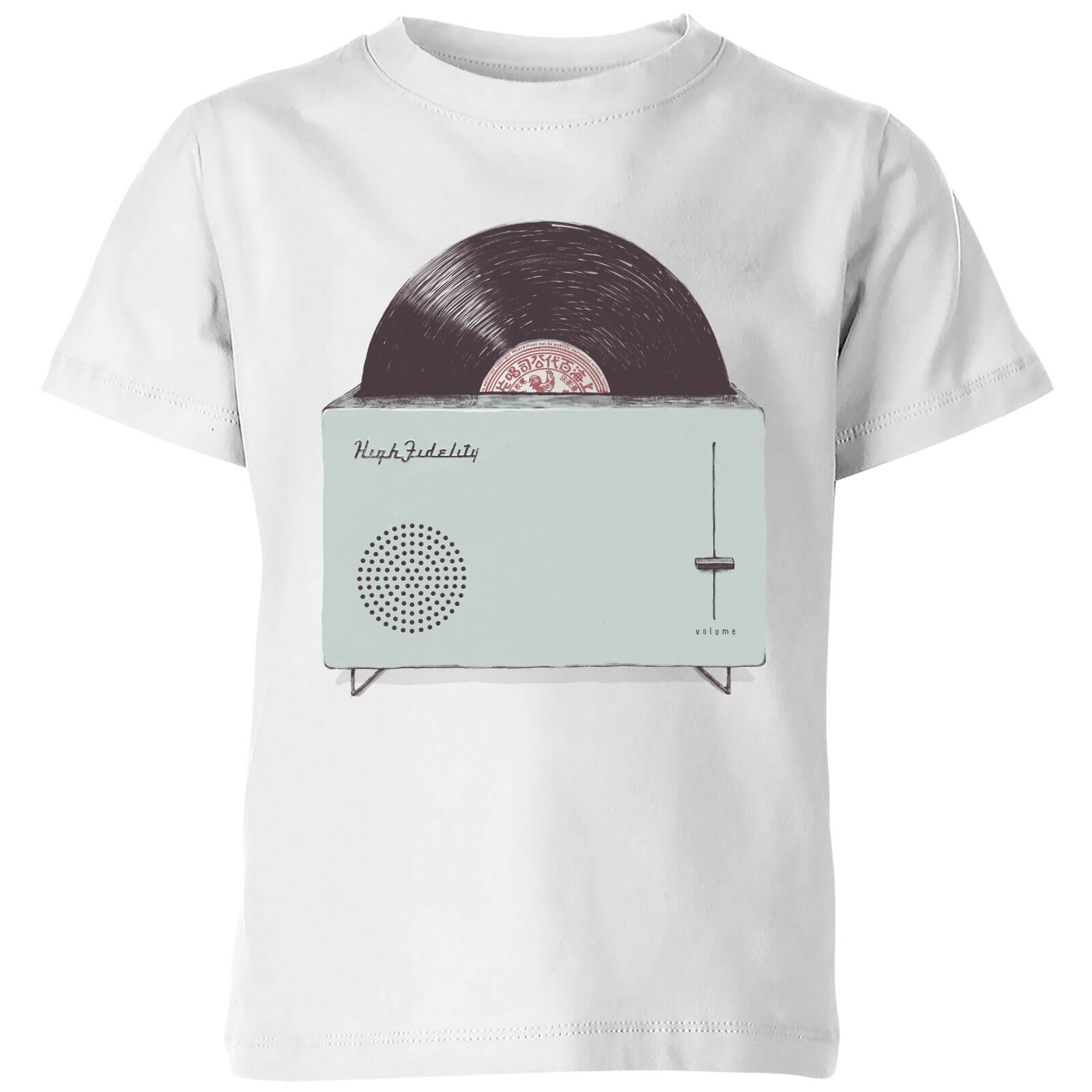 Florent Bodart High Fidelity Kids' T-Shirt - White - 3-4 Years - White