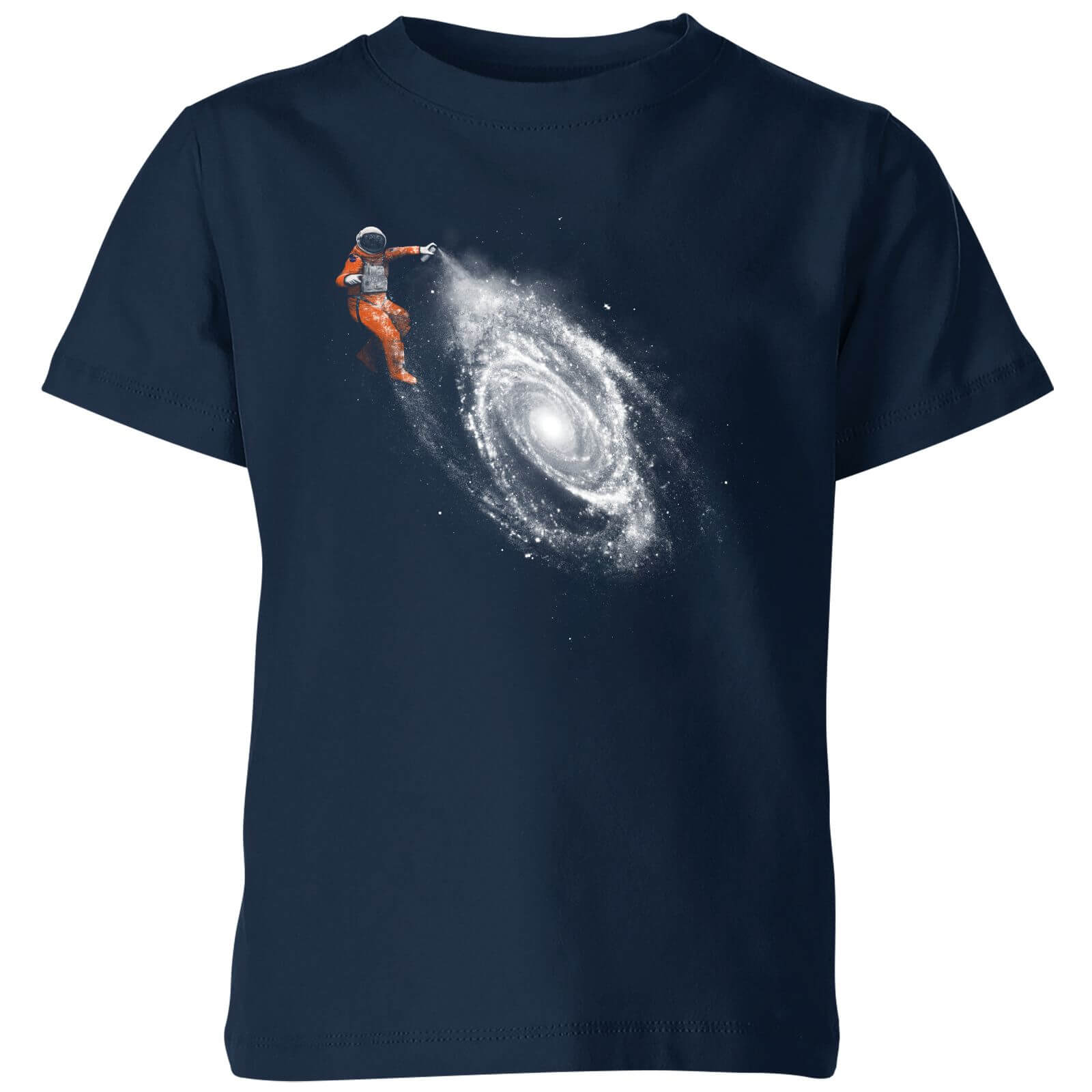 Florent Bodart Space Art Kids' T-Shirt - Navy - 3-4 Years - Navy