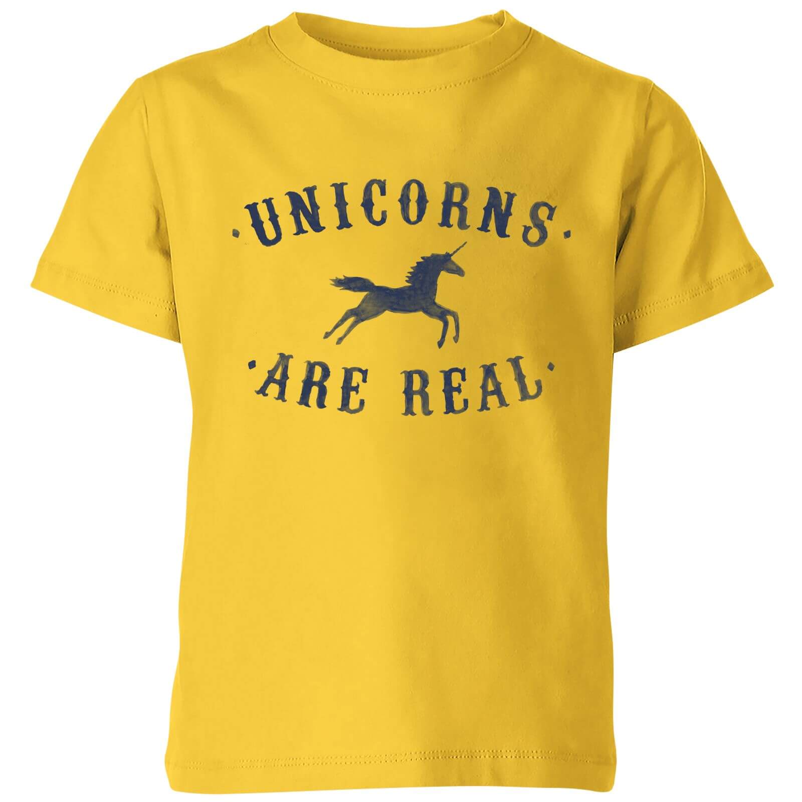 Florent Bodart Unicorns Are Real Kids' T-Shirt - Yellow - 3-4 Years - Yellow