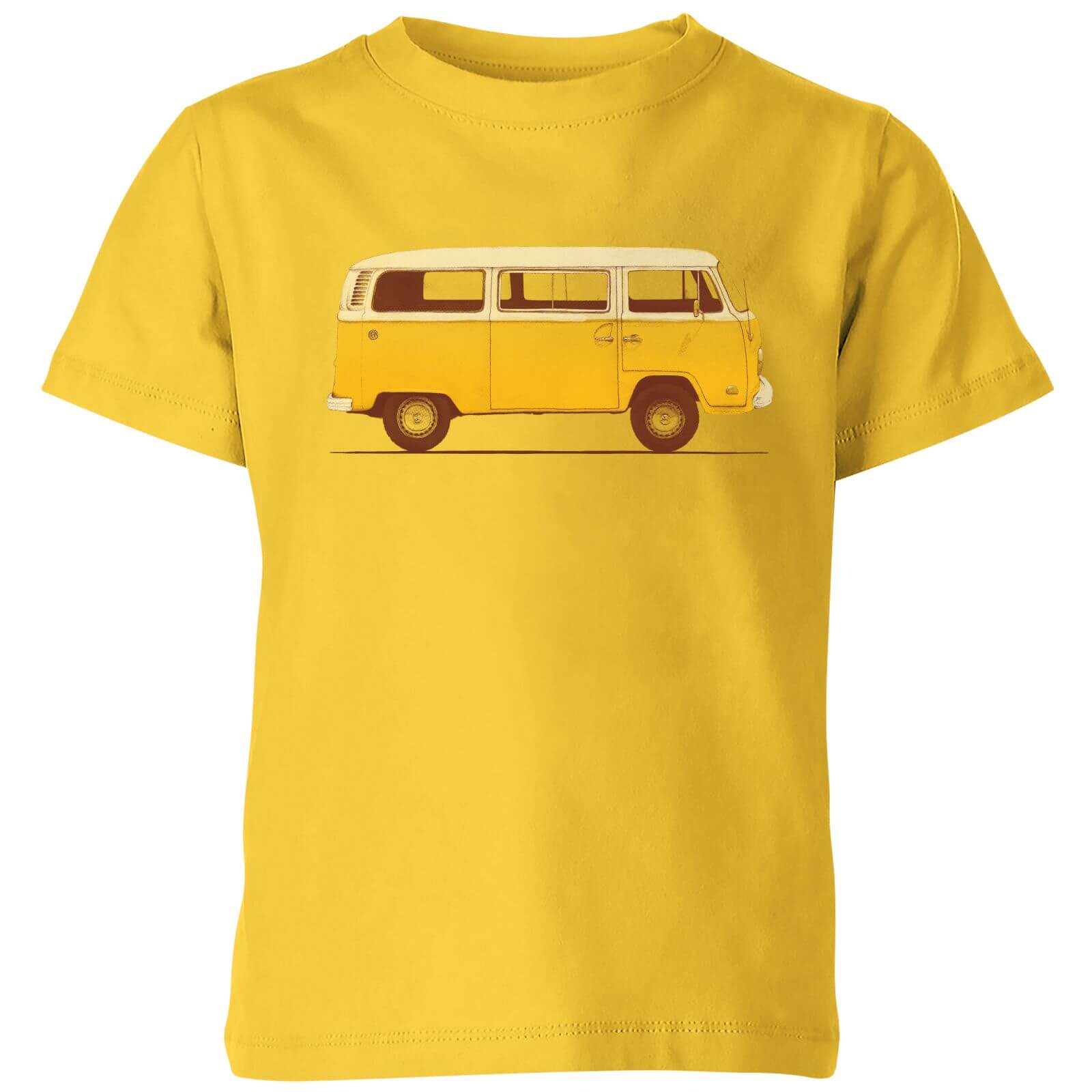 Florent Bodart Yellow Van Kids' T-Shirt - Yellow - 3-4 Years - Yellow