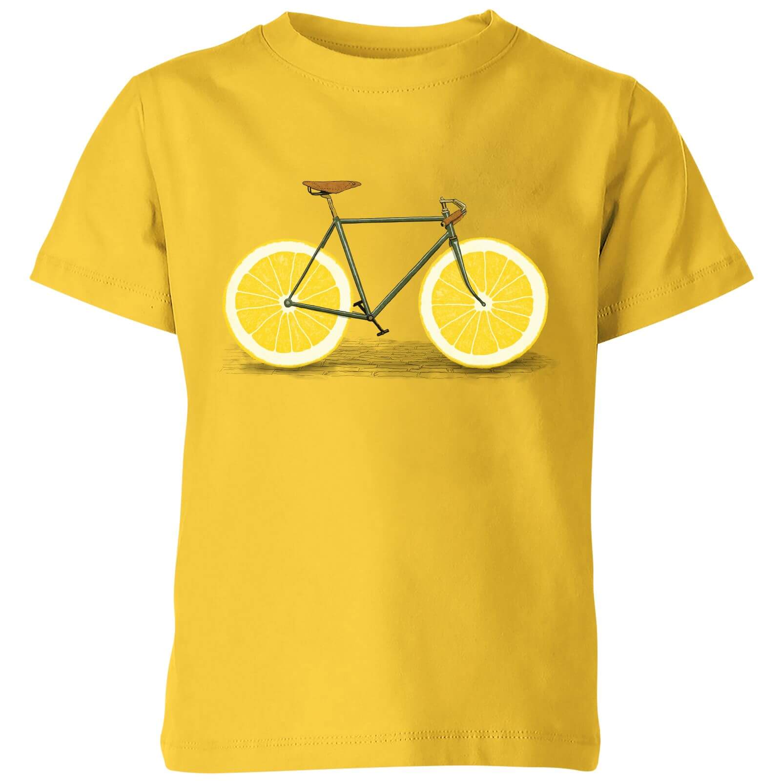 Florent Bodart Citrus Lemon Kids' T-Shirt - Yellow - 3-4 Years - Yellow