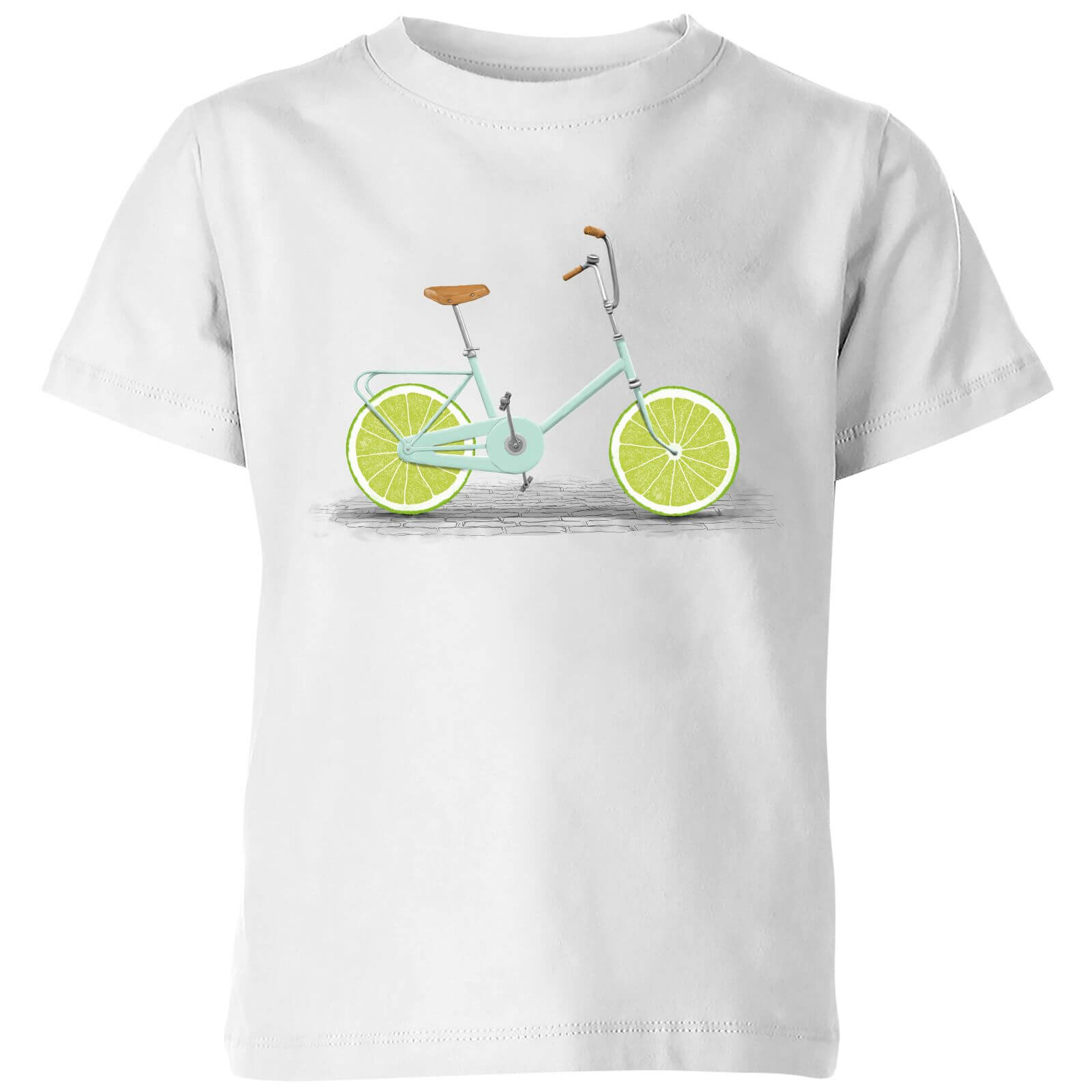 Florent Bodart Citrus Lime Kids' T-Shirt - White - 3-4 Years - White
