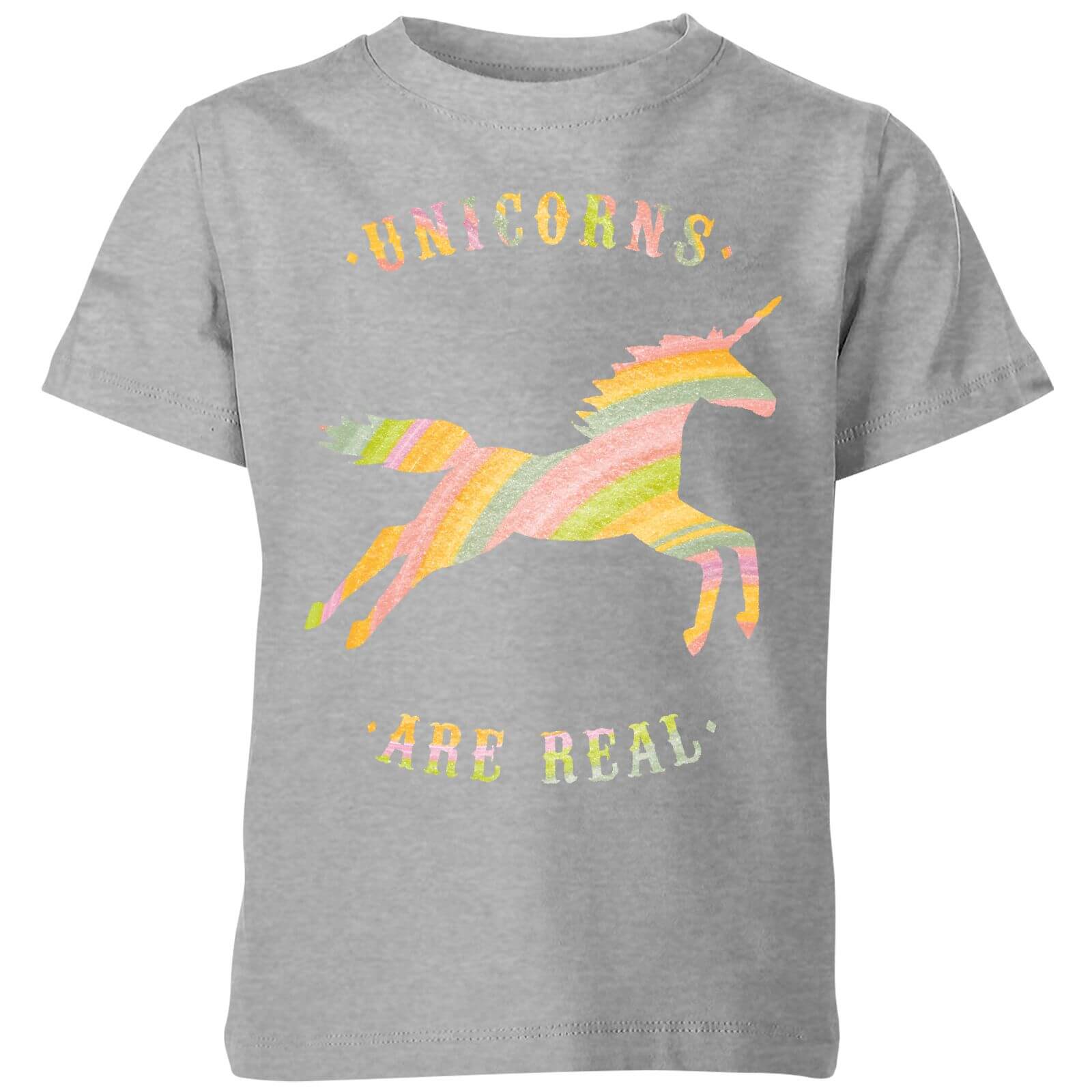 Florent Bodart Unicorns Are Real Kids' T-Shirt - Grey - 3-4 Years - Grey