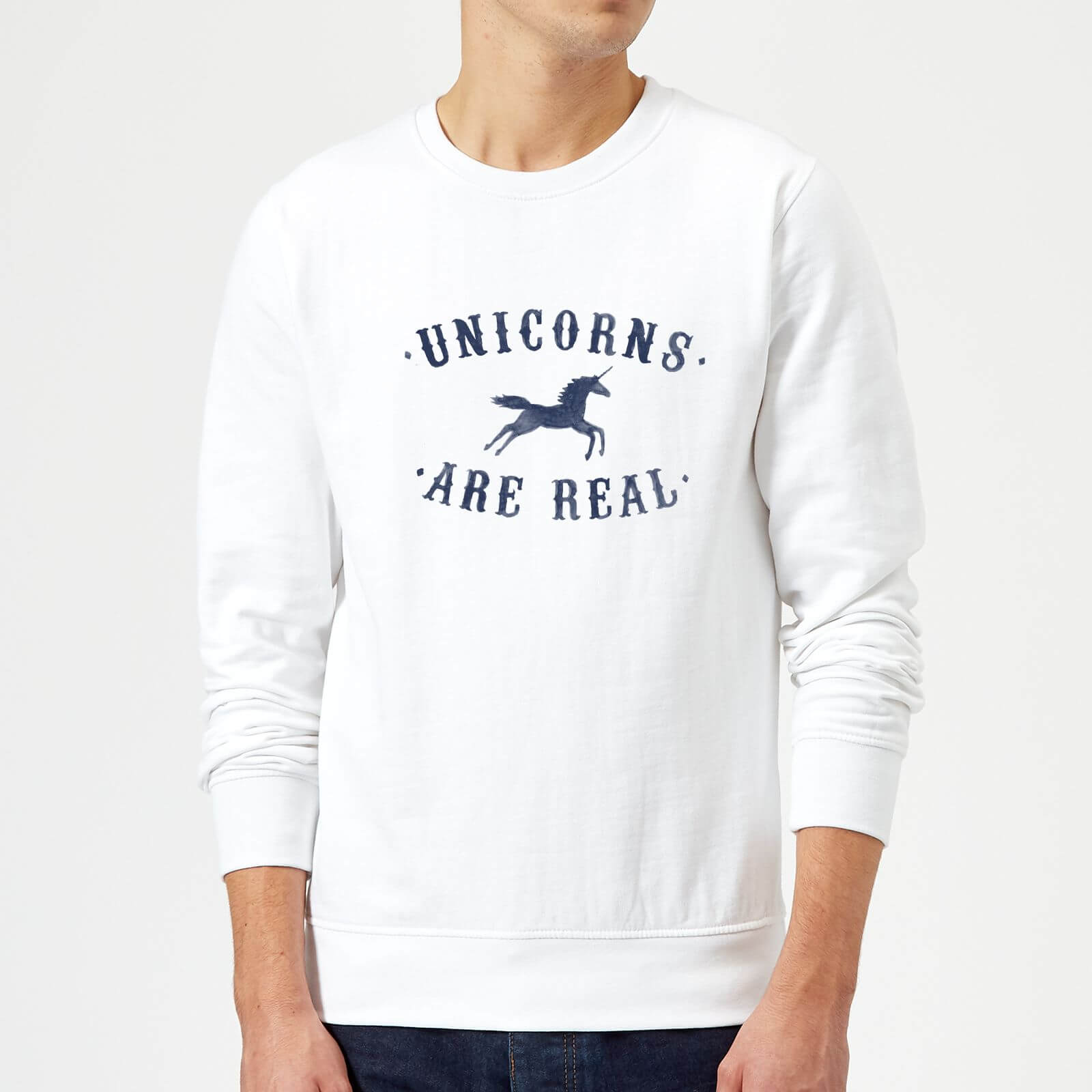 Florent Bodart Unicorns Are Real Sweatshirt - White - S - White