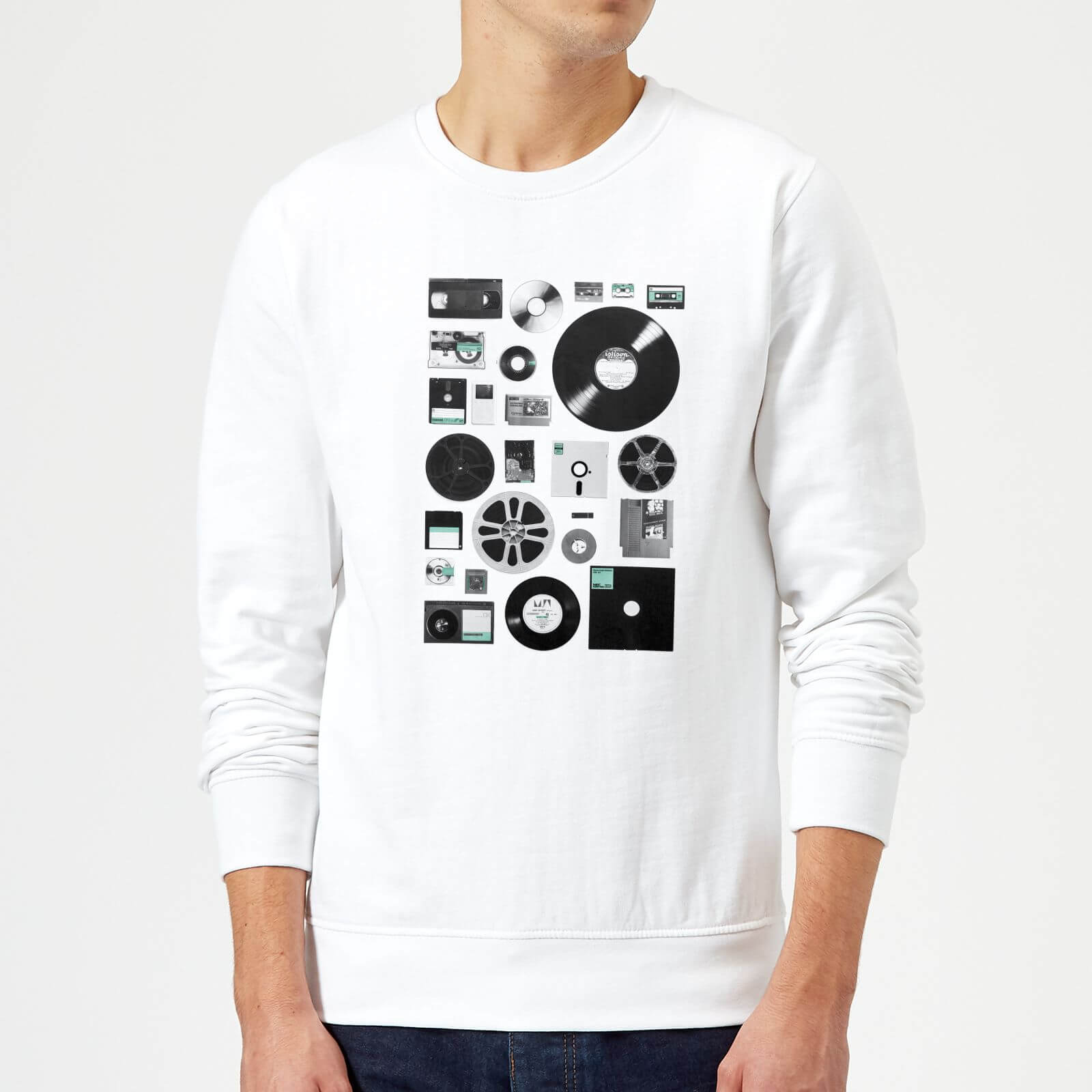 Florent Bodart Data Sweatshirt - White - S - White