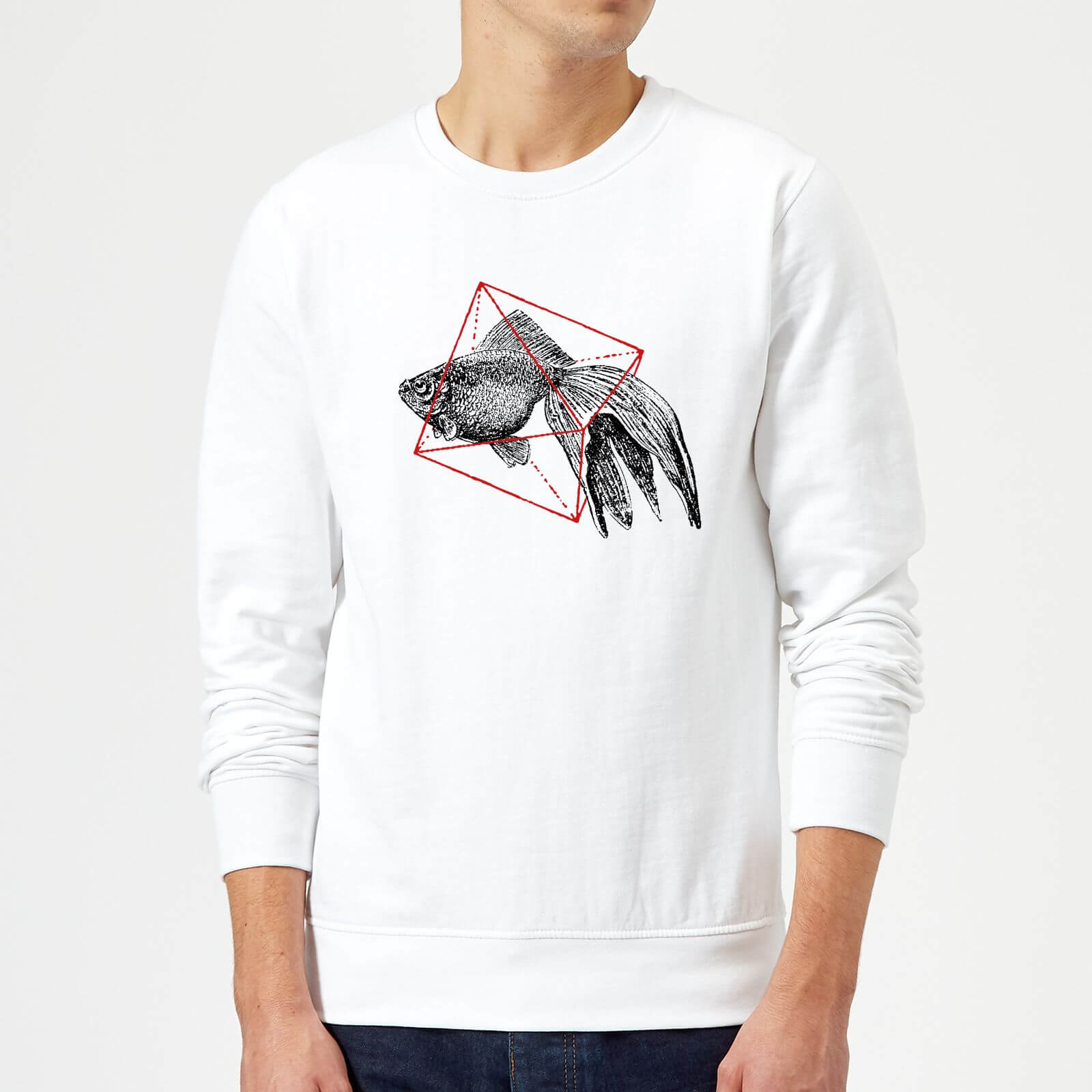 Florent Bodart Fish In Geometry Sweatshirt - White - S - White