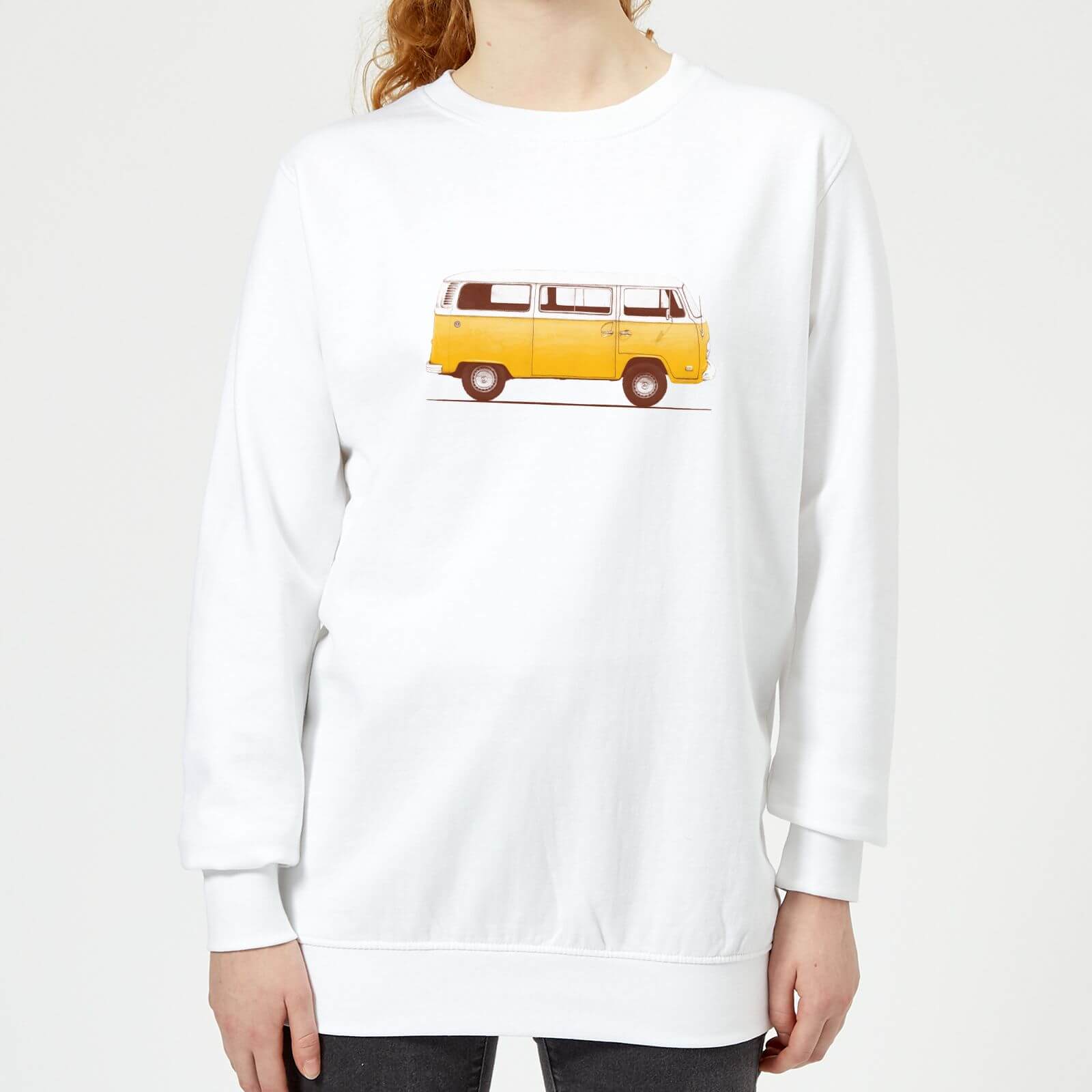 Florent Bodart Yellow Van Women's Sweatshirt - White - S - White