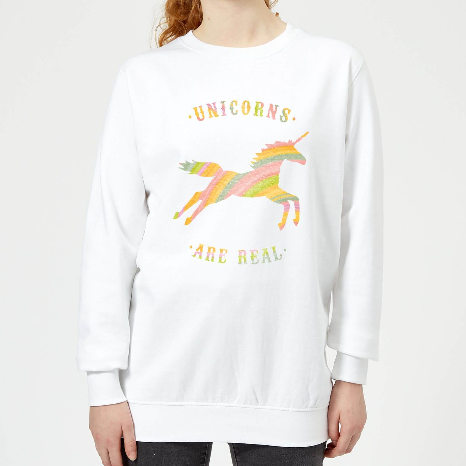 Florent Bodart Unicorns Are Real Women's Sweatshirt - White - XS - White