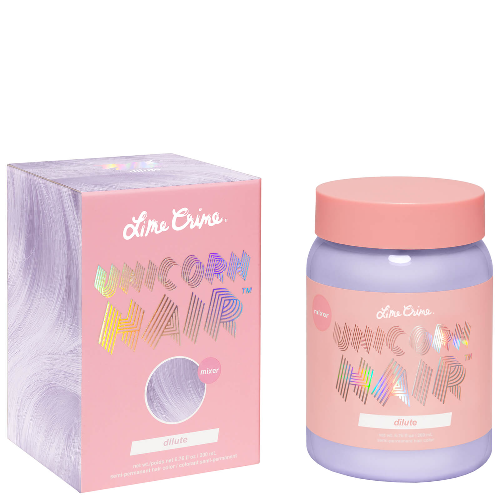 

Lime Crime Unicorn Hair Colour Mixers 200ml (Various Shades) - Dilute