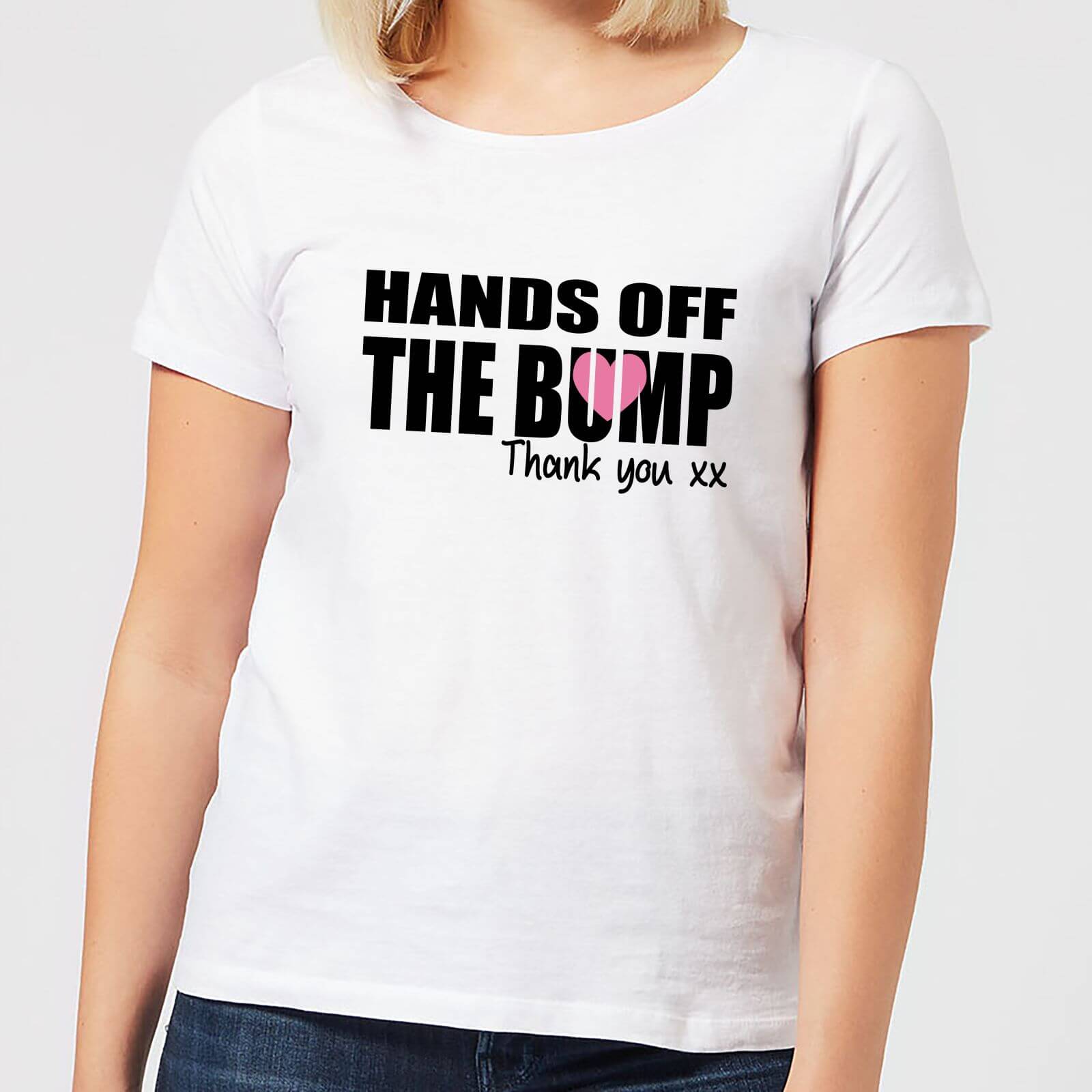 Be My Pretty Hands Off The Bump Women's T-Shirt - White - 4XL - White