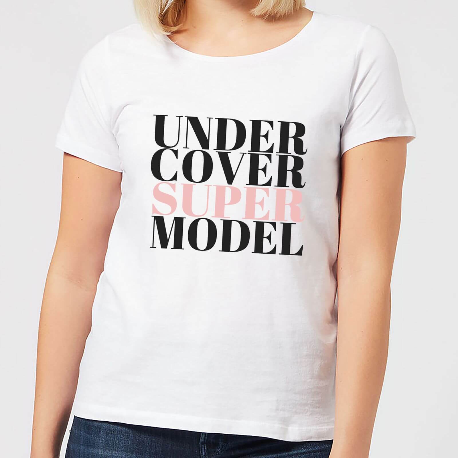Be My Pretty Under Cover Super Model Women's T-Shirt - White - 4XL - White