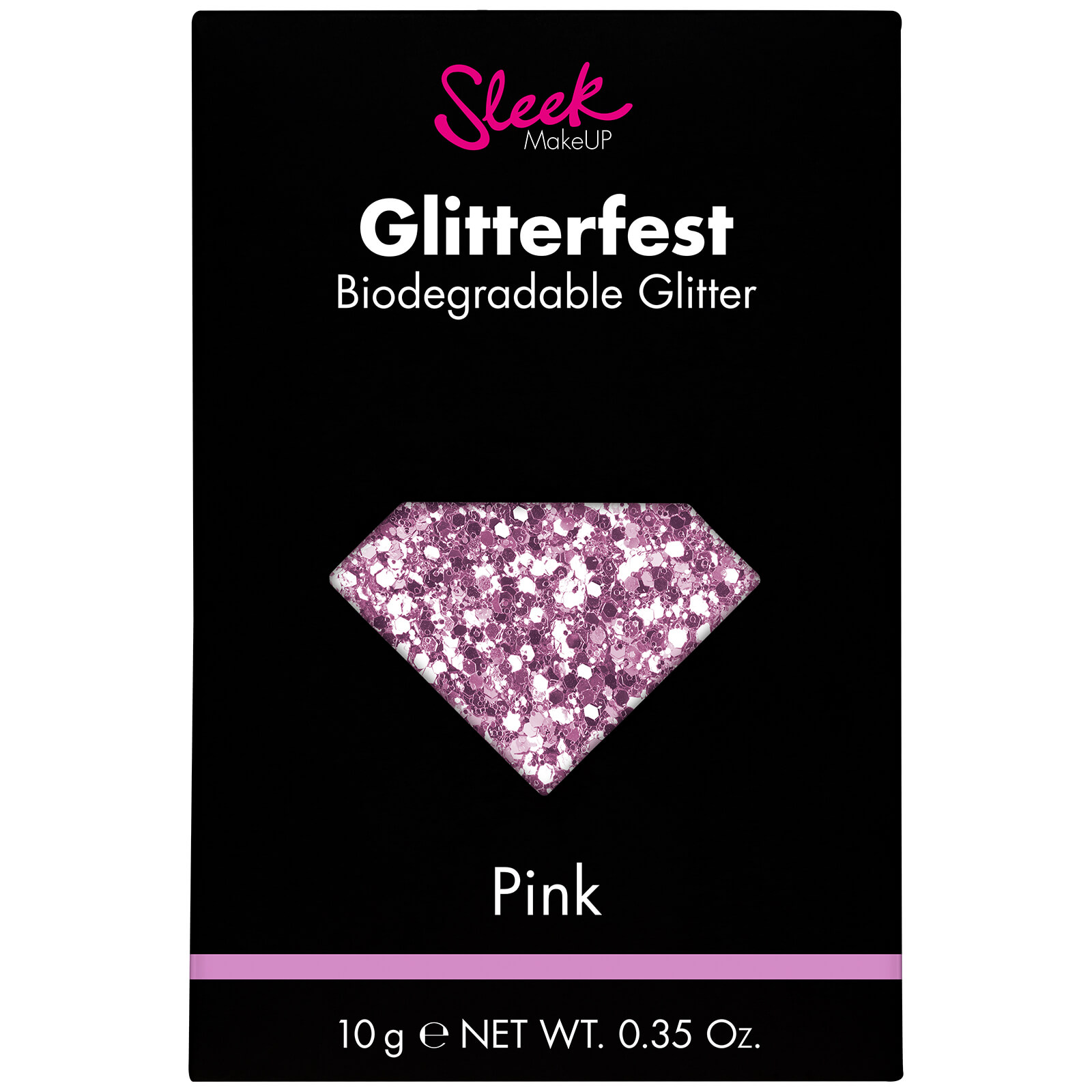 

Биоразлагаемый глиттер для тела Sleek MakeUP Glitterfest Biodegradable Glitter - Pink 10 г