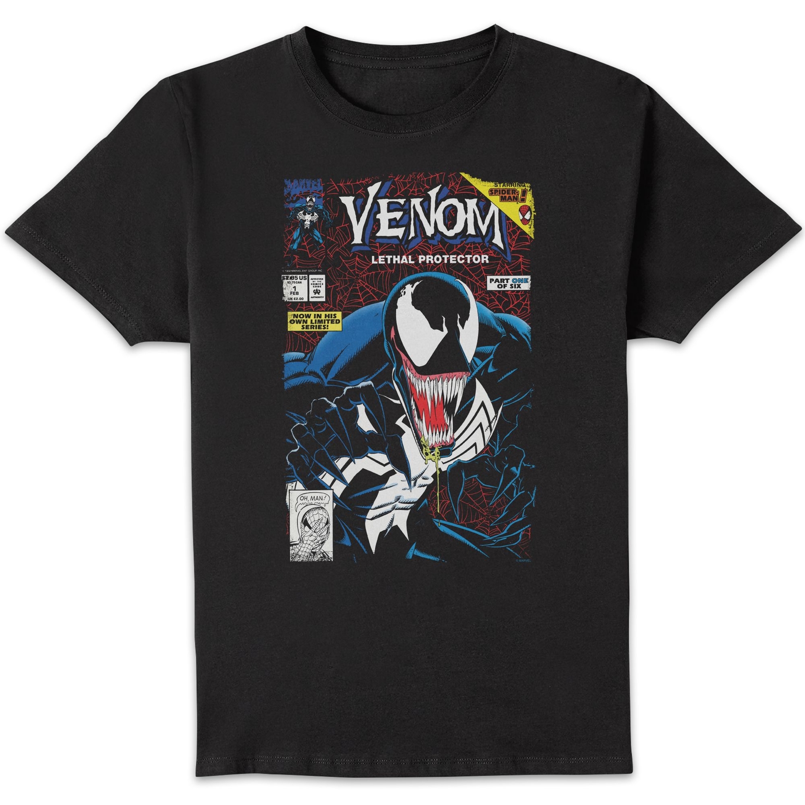 Image of Venom Lethal Protector Men's T-Shirt - Black - 3XL