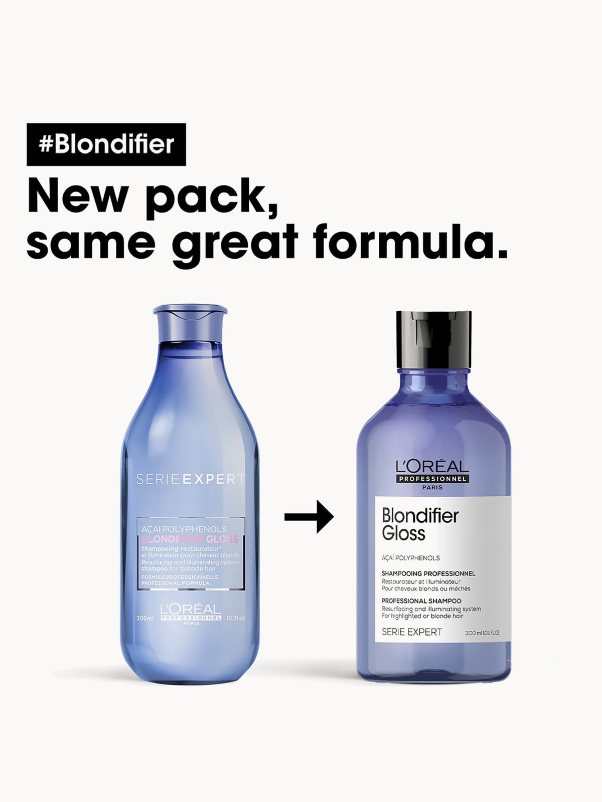 L'Oréal Professionnel Serie Expert Blondifier Gloss Shampoo 300ml, photo 2