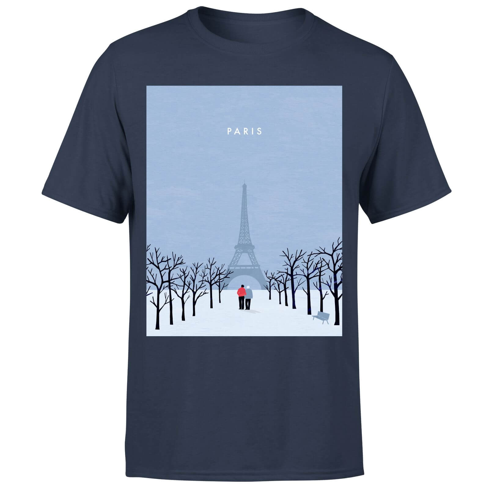 Paris Men's T-Shirt - Navy - S - Navy
