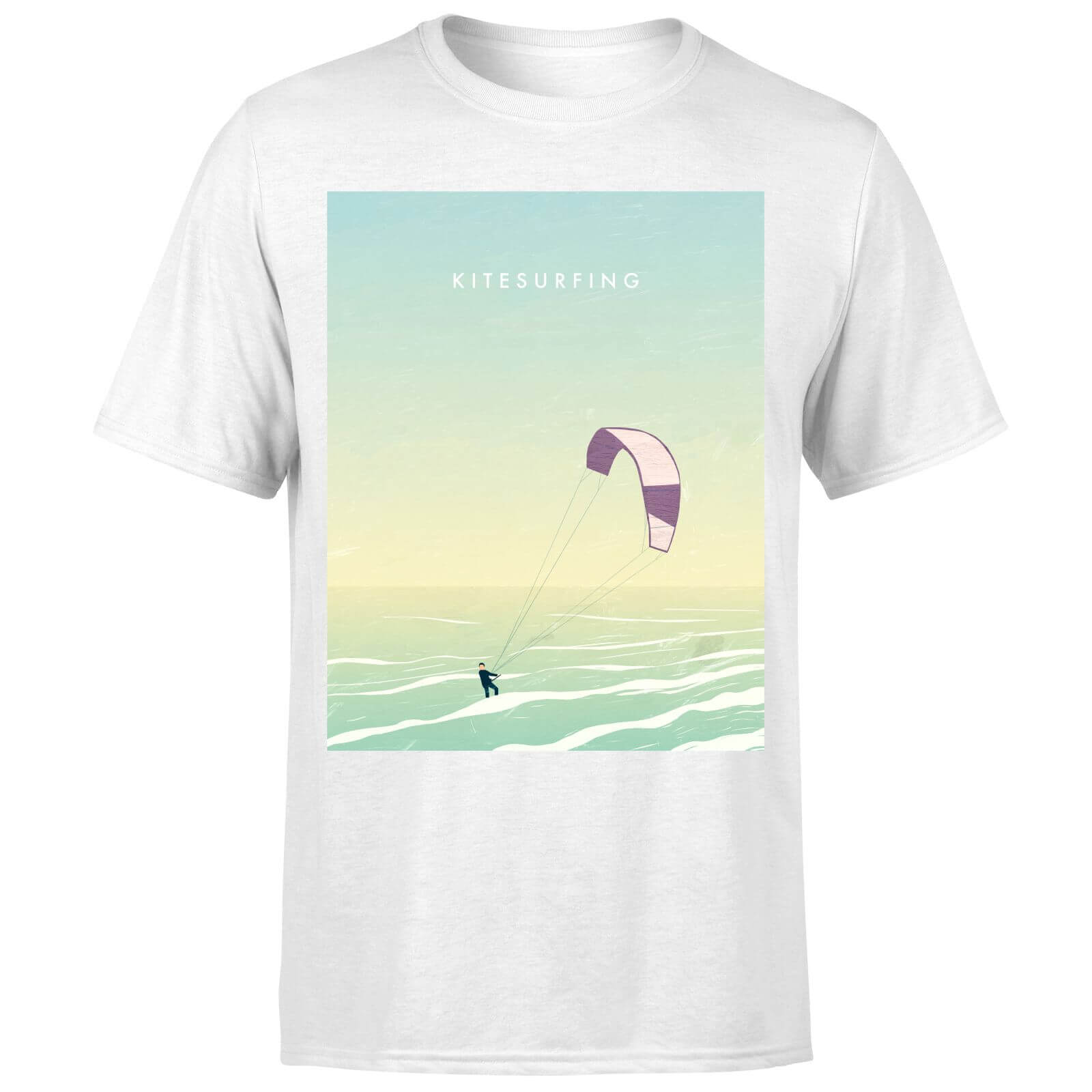 Kitesurfing Men's T-Shirt - White - 5XL - White