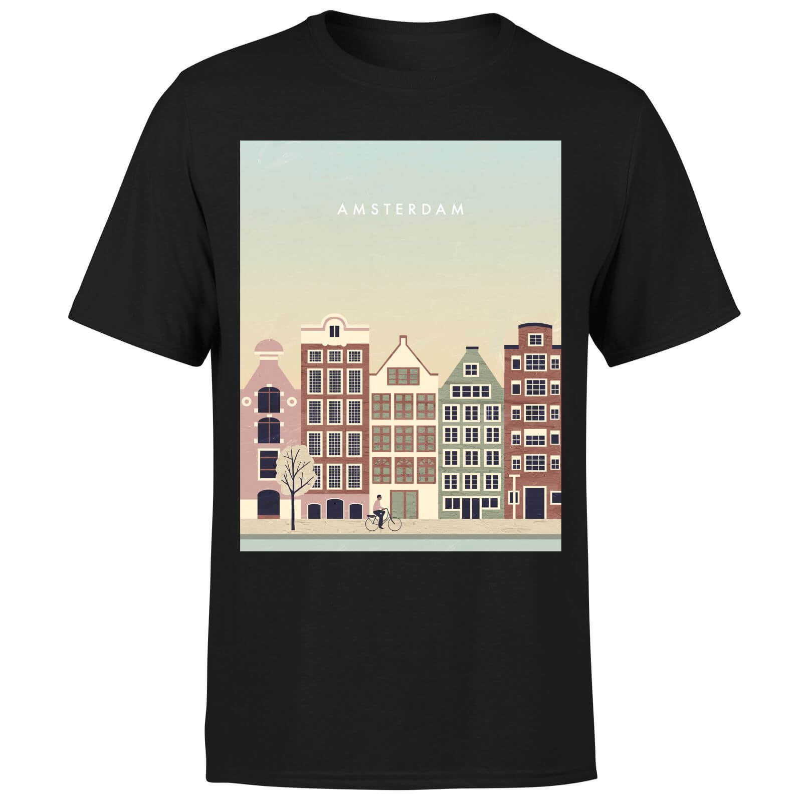 Amsterdam Men's T-Shirt - Black - S - Black