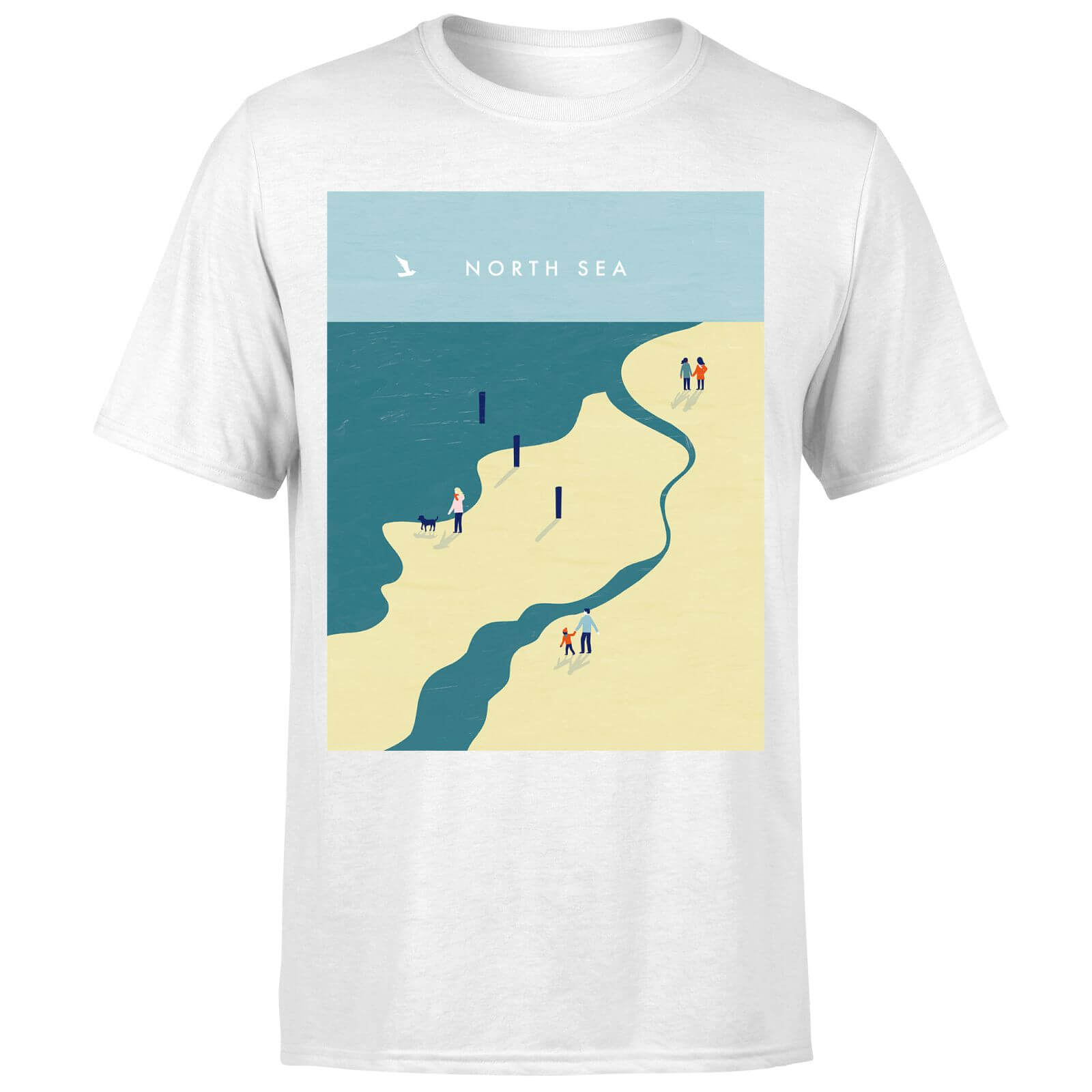 North Sea Men's T-Shirt - White - 5XL - Bianco