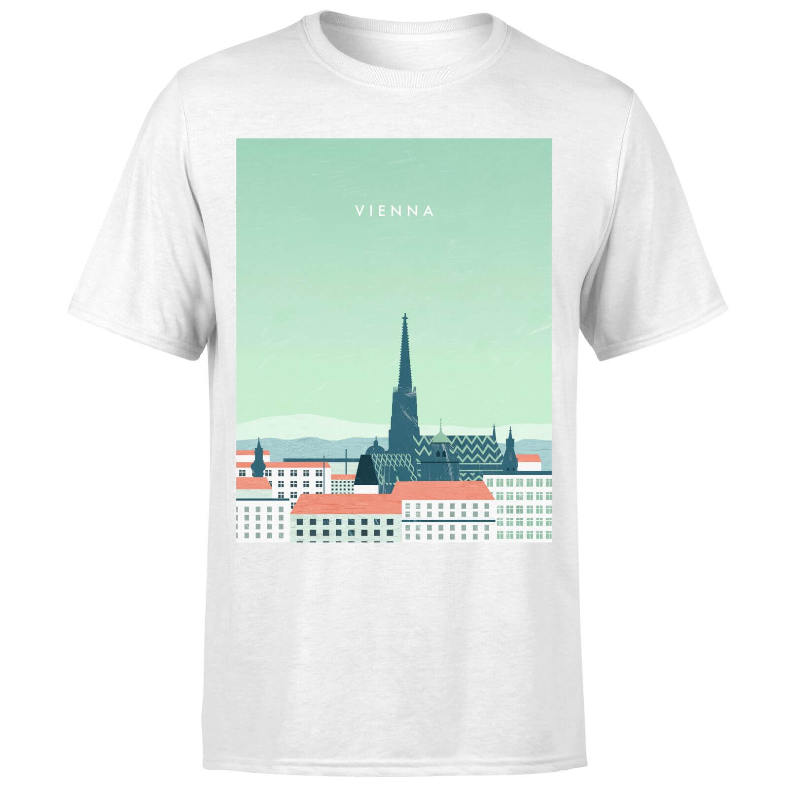 Vienna Men's T-Shirt - White - 5XL - Bianco