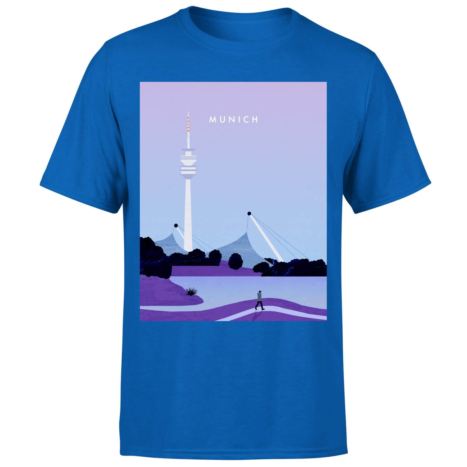 Munich Men's T-Shirt - Royal Blue - S - royal blue