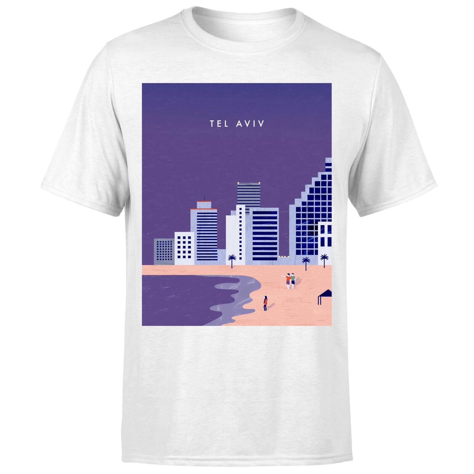 

Tel Aviv Men's T-Shirt - White - 5XL - Bianco